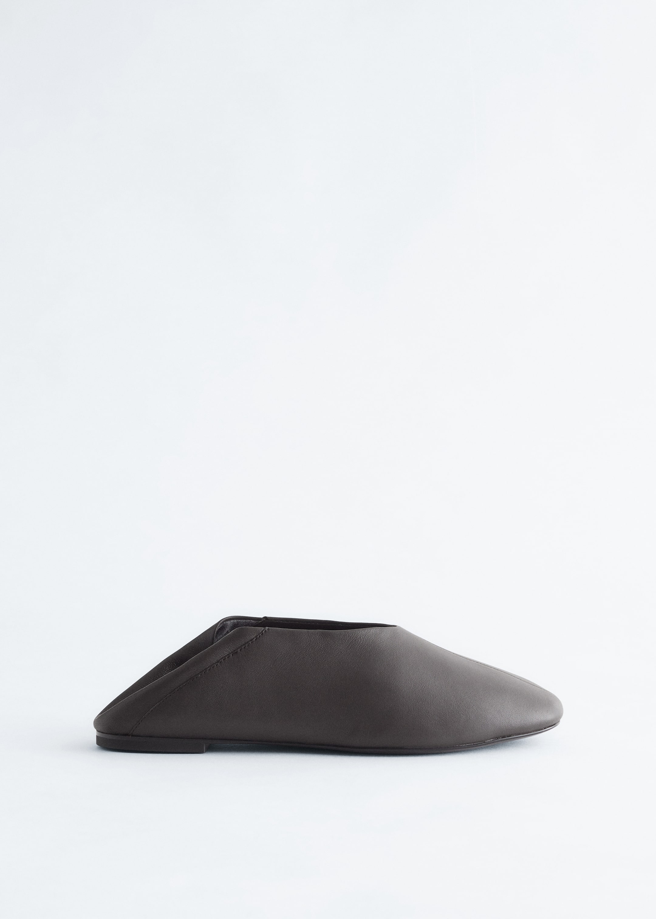 Zobrazit větší obrázek: Kožené baleríny - Tmavě hnědá - ŽENY | H&M CZ 8