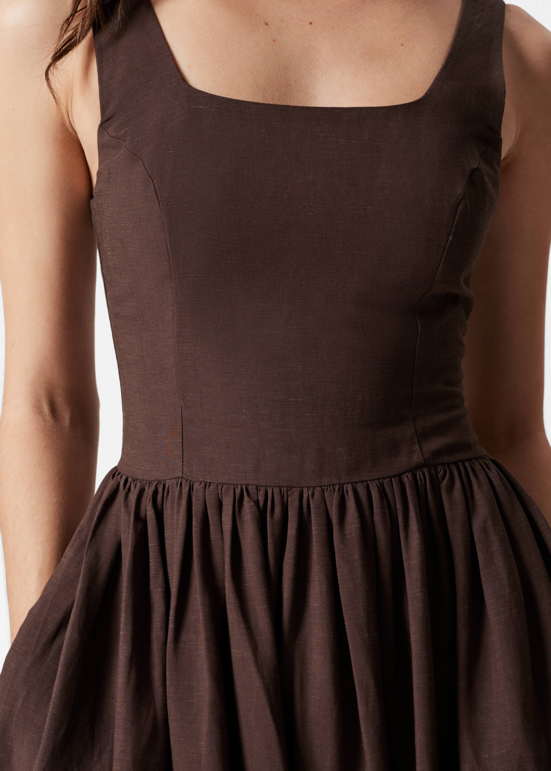 Größeres Bild ansehen: Ausgestelltes Midikleid - Dunkelbraun - Ladies | H&M DE 2