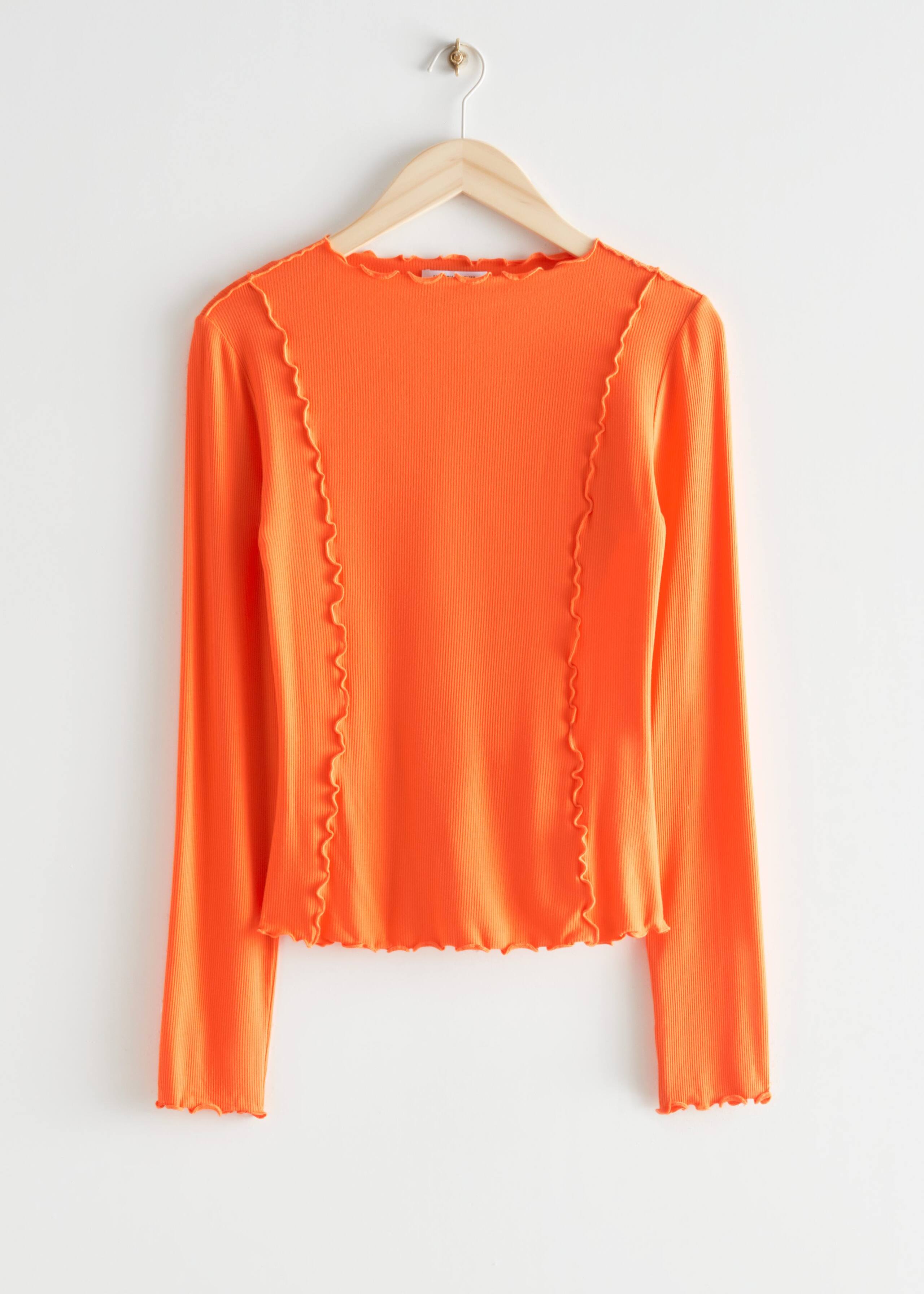 Fitted Frill Top - Gold-Coloured - Still Life