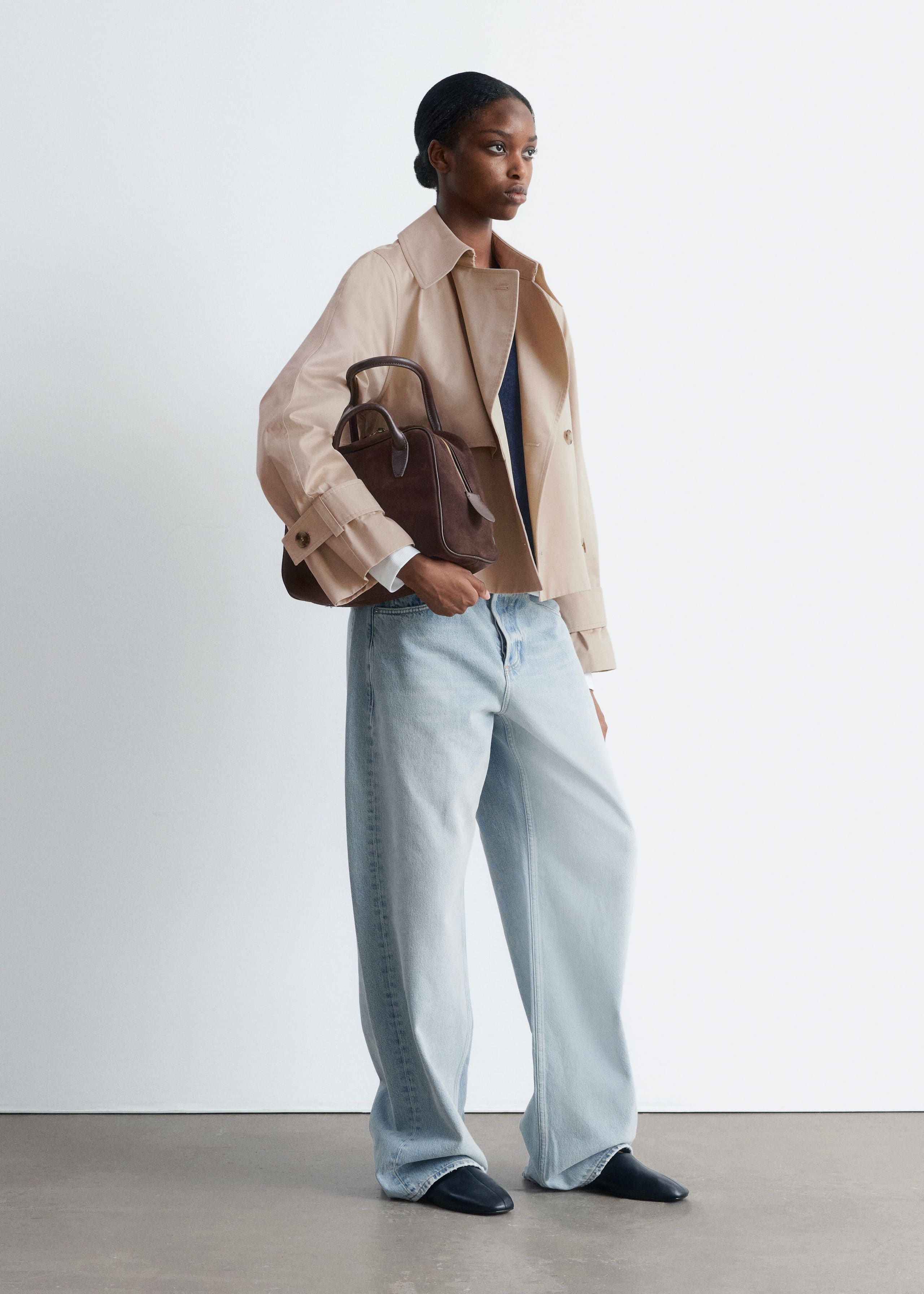 Image of Kurze Trenchcoat-Jacke
