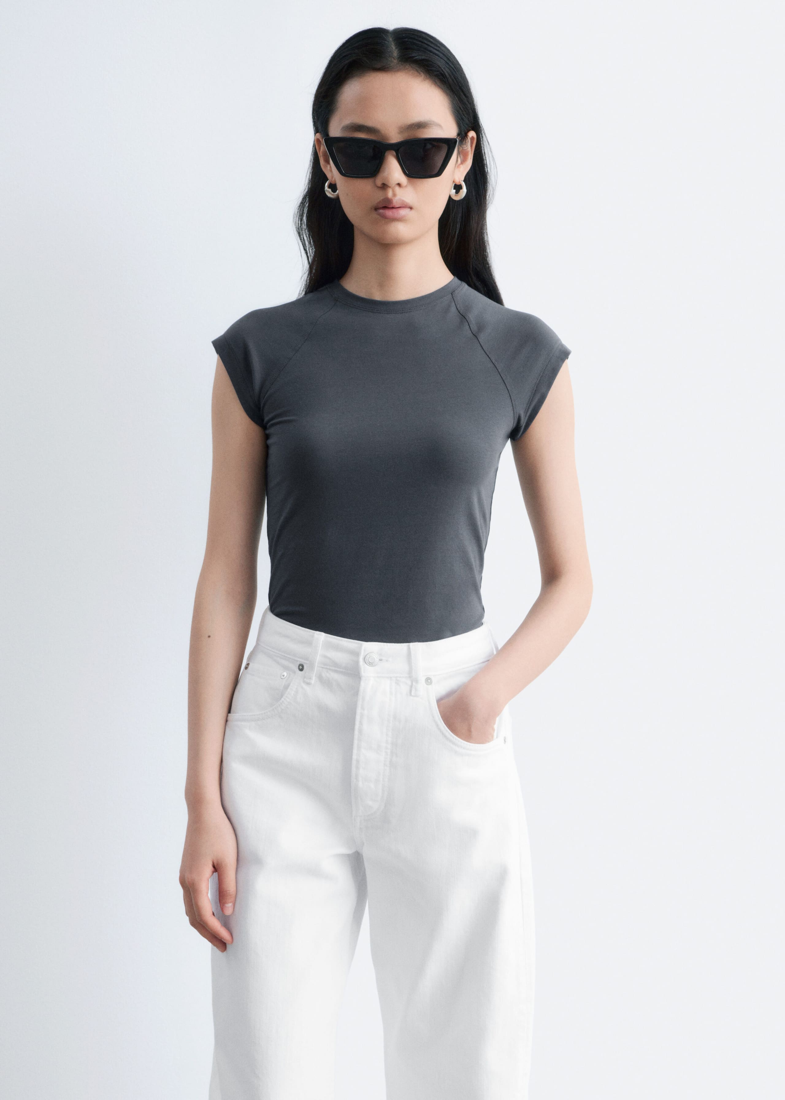 Image of Fitted Jersey T-shirt