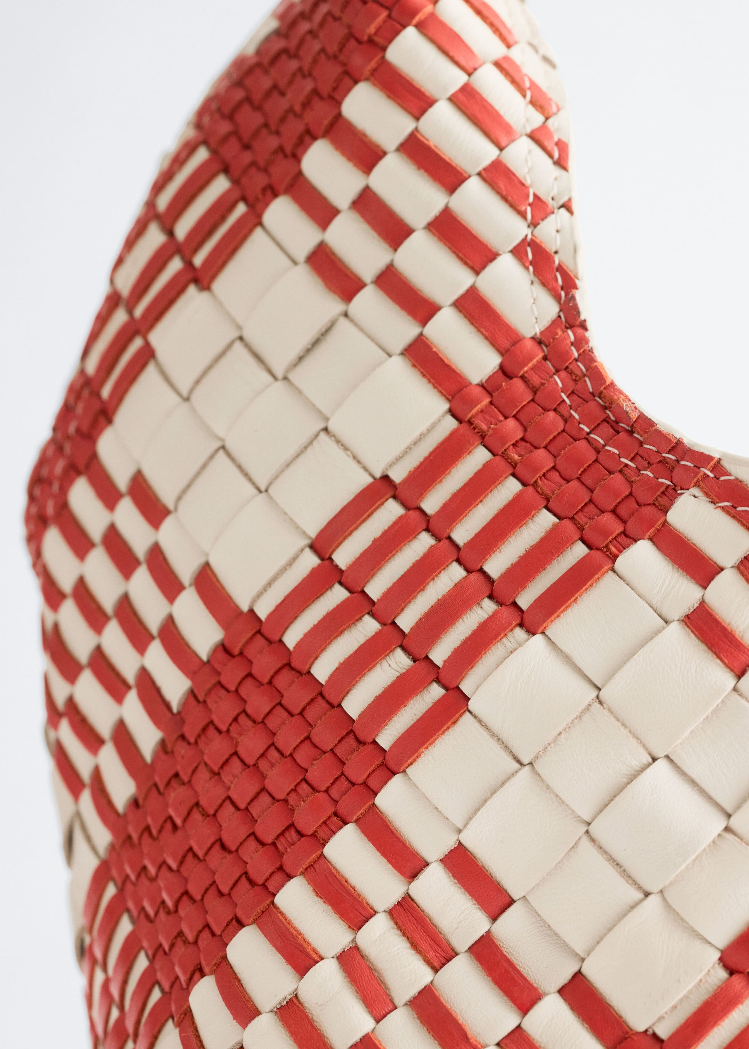 Image of Braided Leather Shoulder Bag