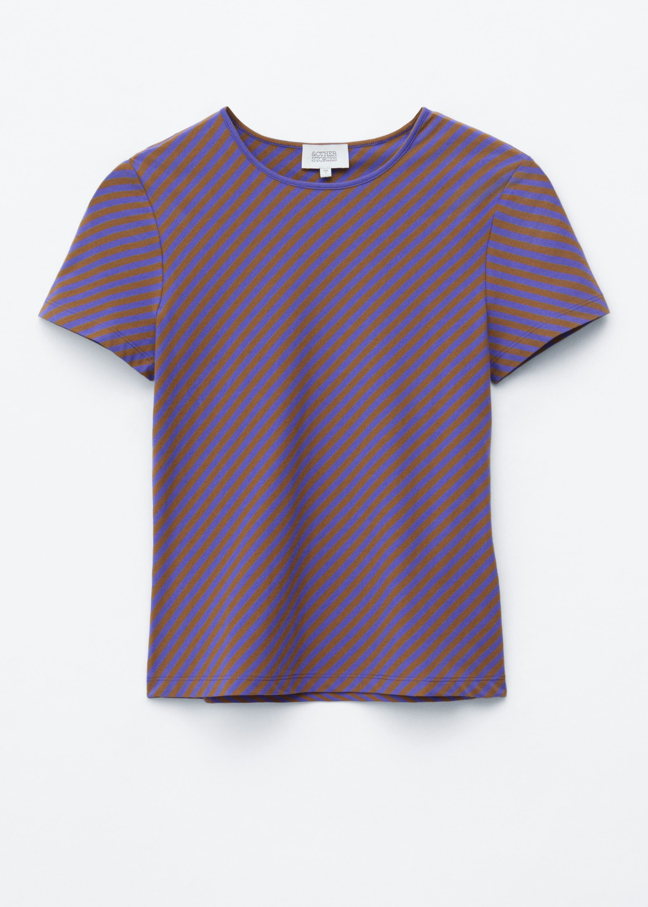 T-shirt imprimé et ajusté - Violet/Rayé - Still Life