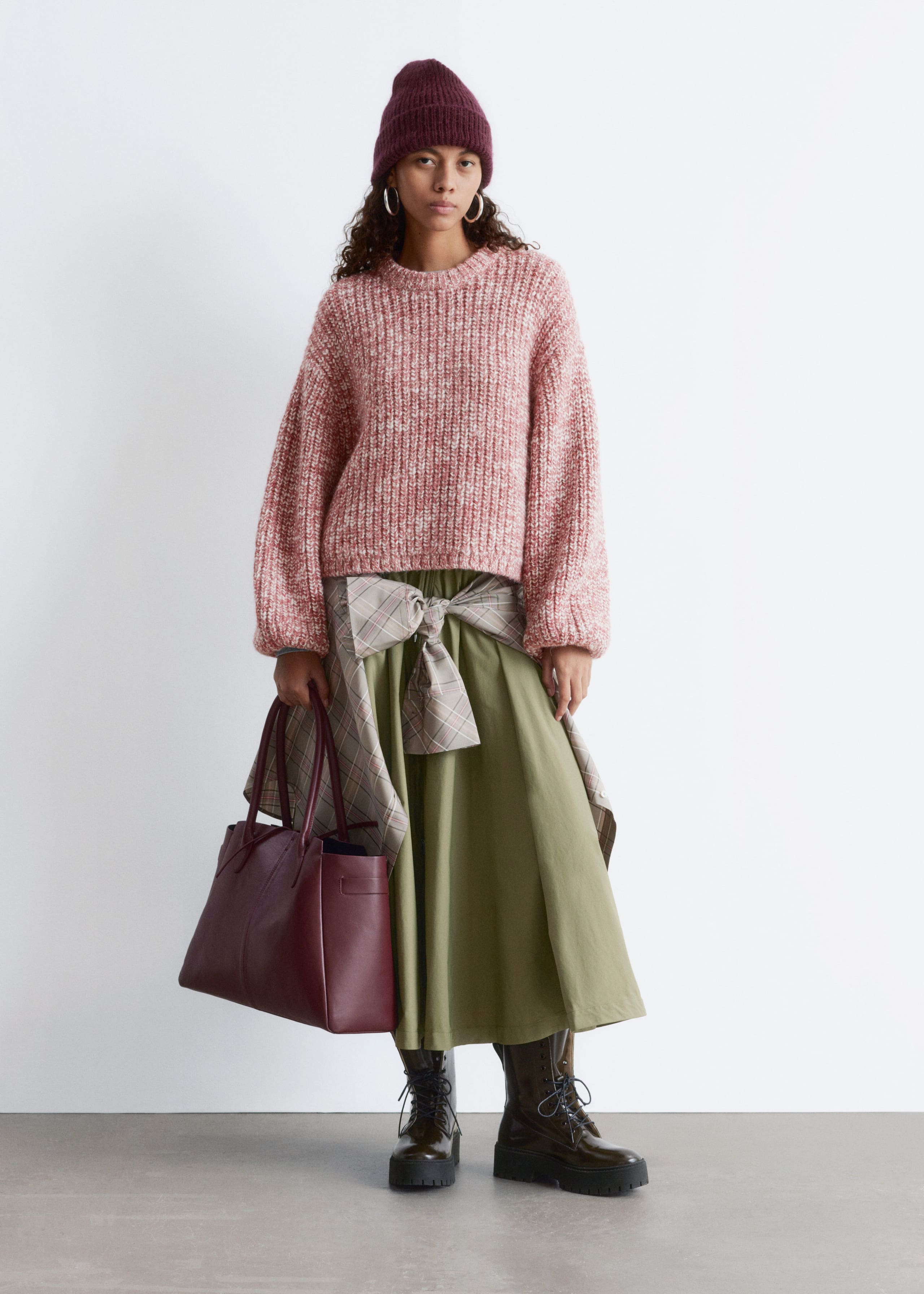 Image of Melierter Strickpullover