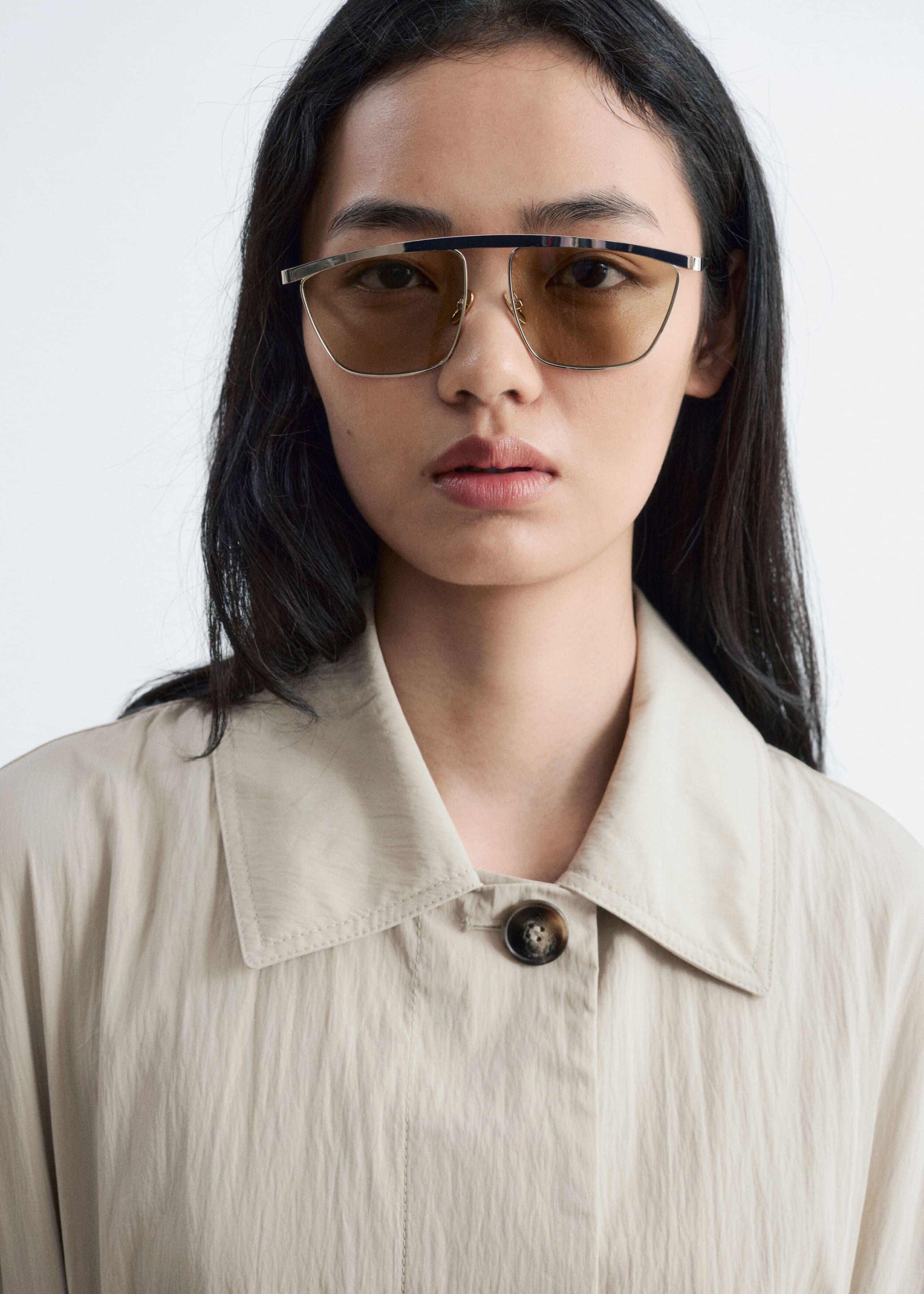 Belted Car Coat - Light Beige - Still Life