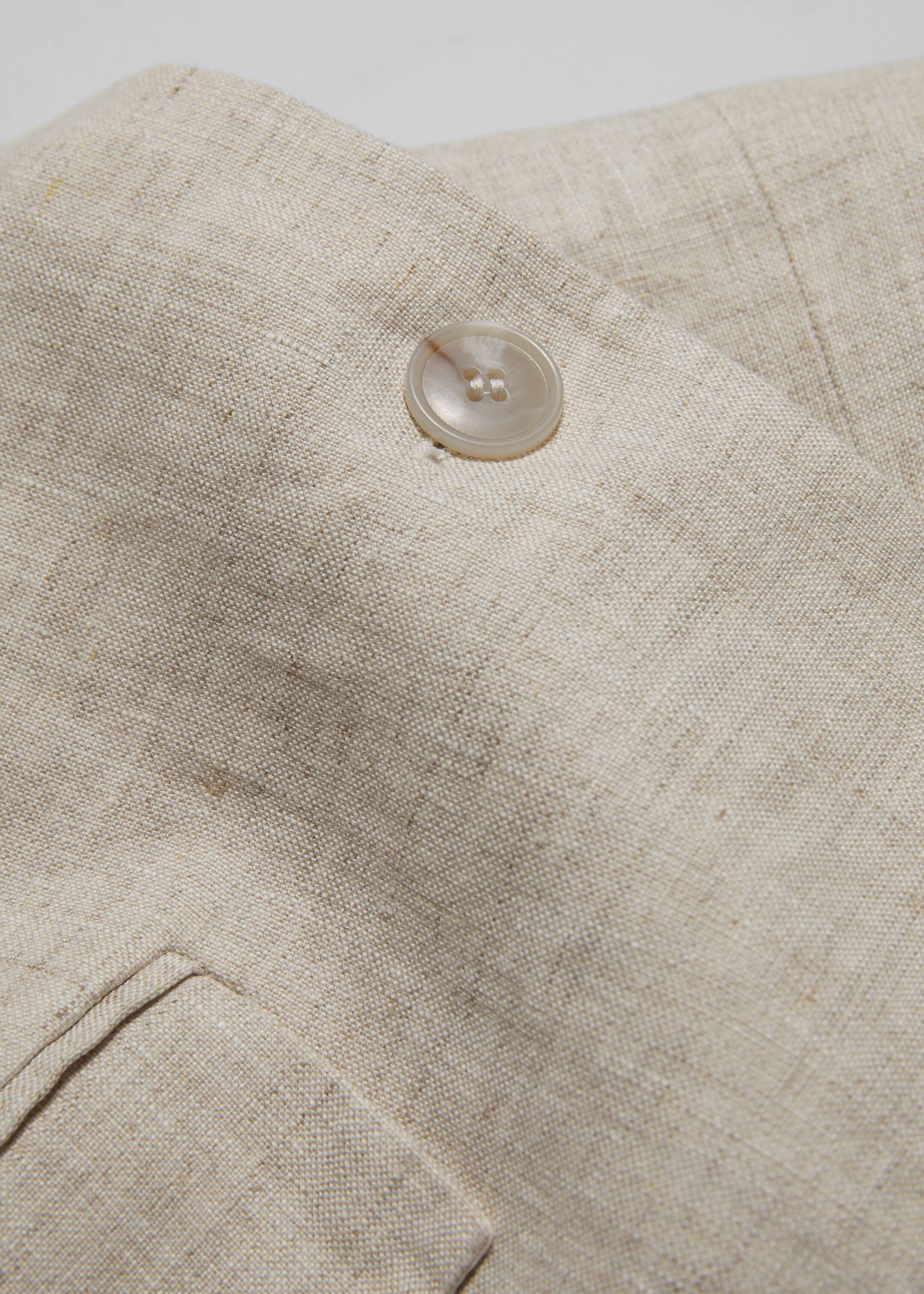 Ingrandisci l'immagine: Fitted Linen Blazer - Beige - DONNA | H&M CH 3