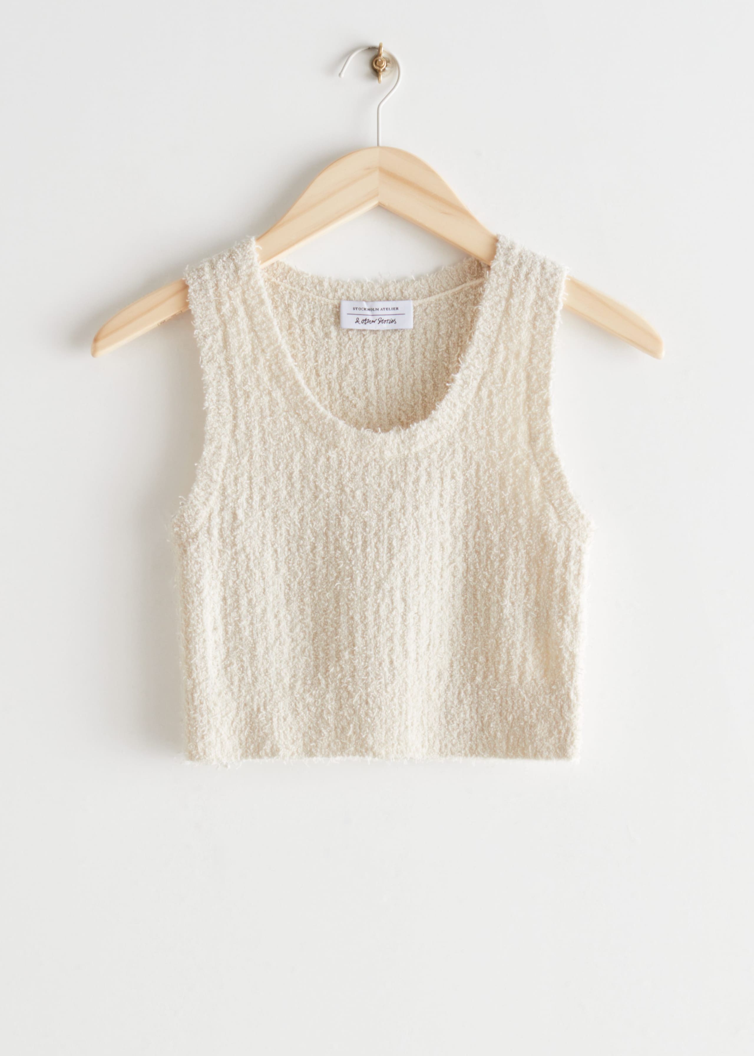 Strukturiertes Kurztop - Schwarz - Stillleben