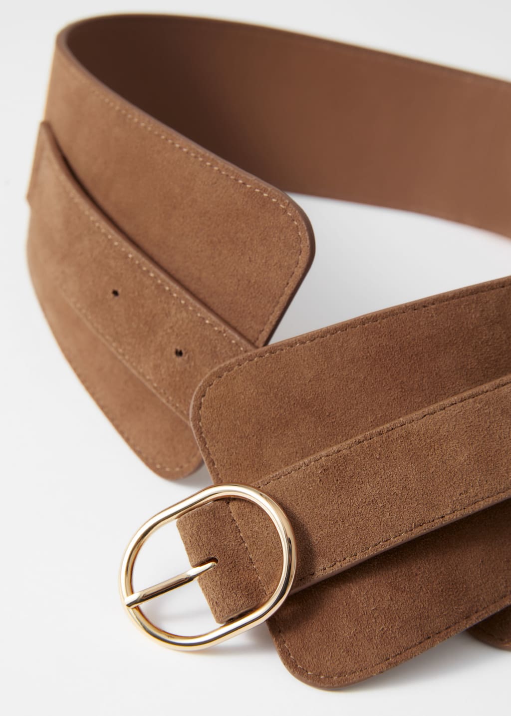 Wide Suede Waist Belt - {{variantName}} - Descriptive Detail