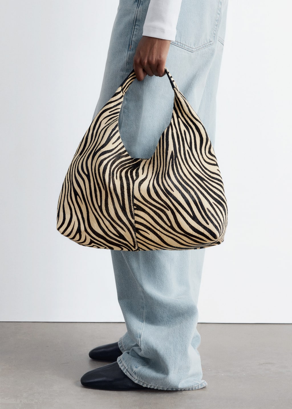 Image of Animal-Print Leather Tote