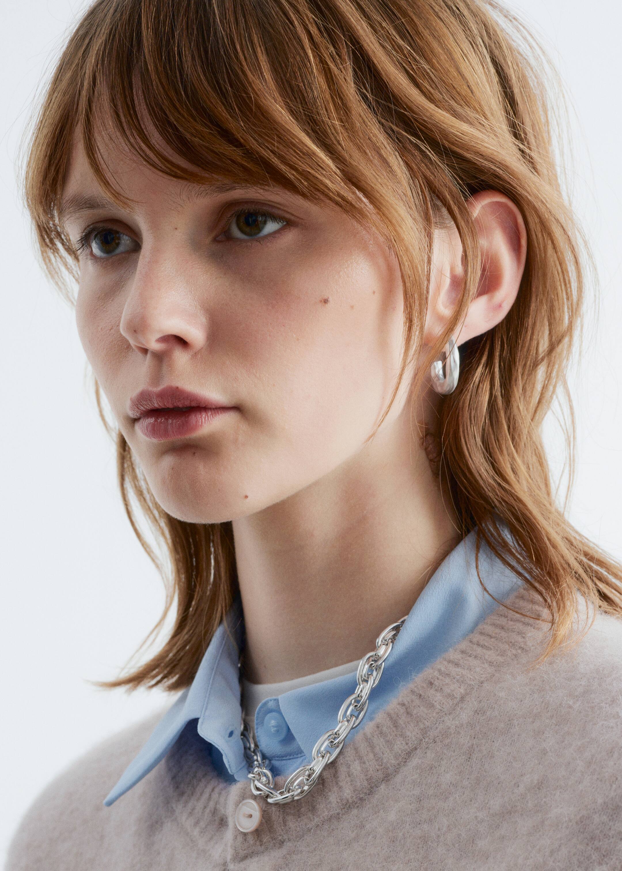 View larger image: Textured Hoop Earrings Set - Silver - Ladies | H&M GB 1