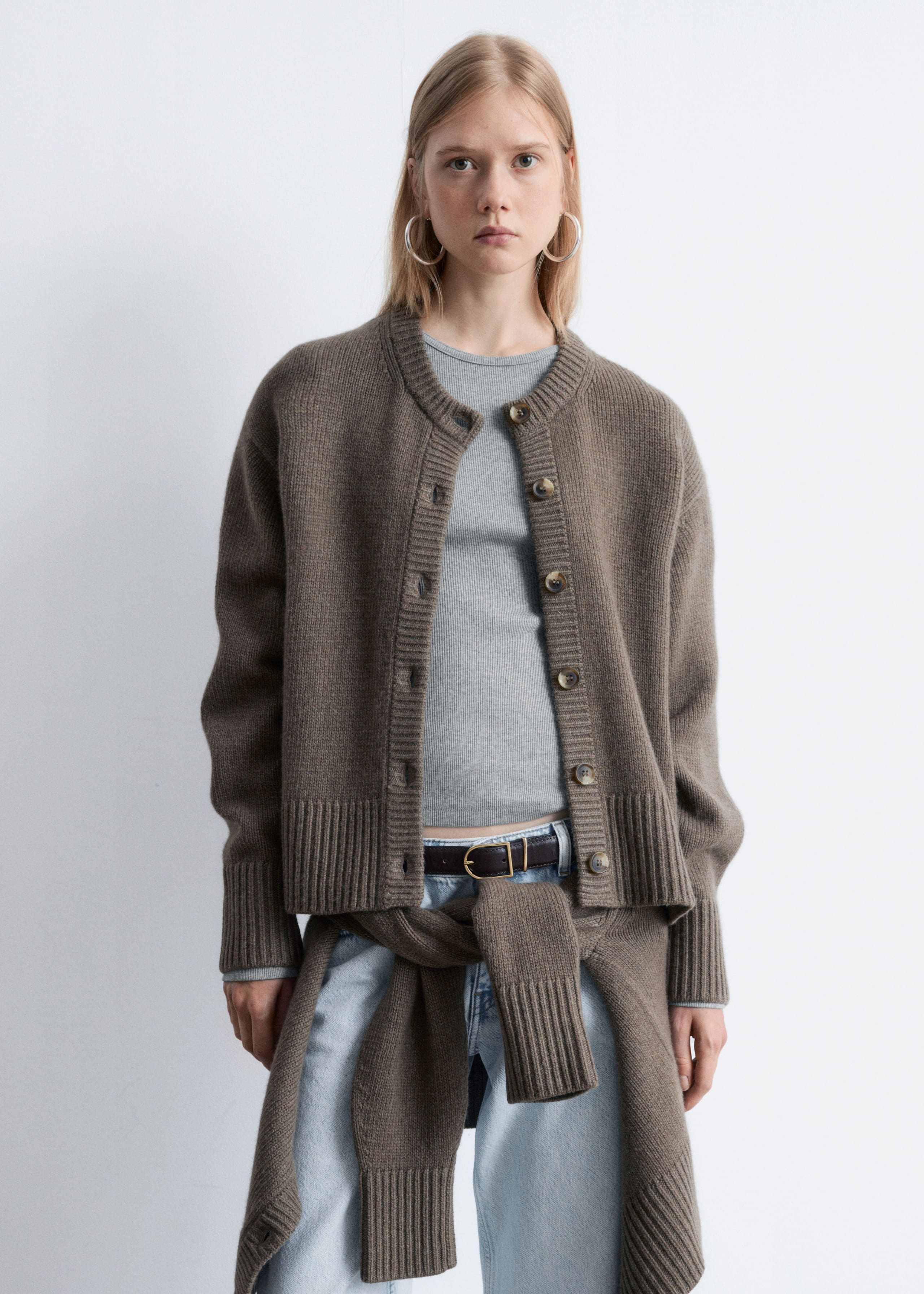 Image of Cashmere-Blend Cardigan