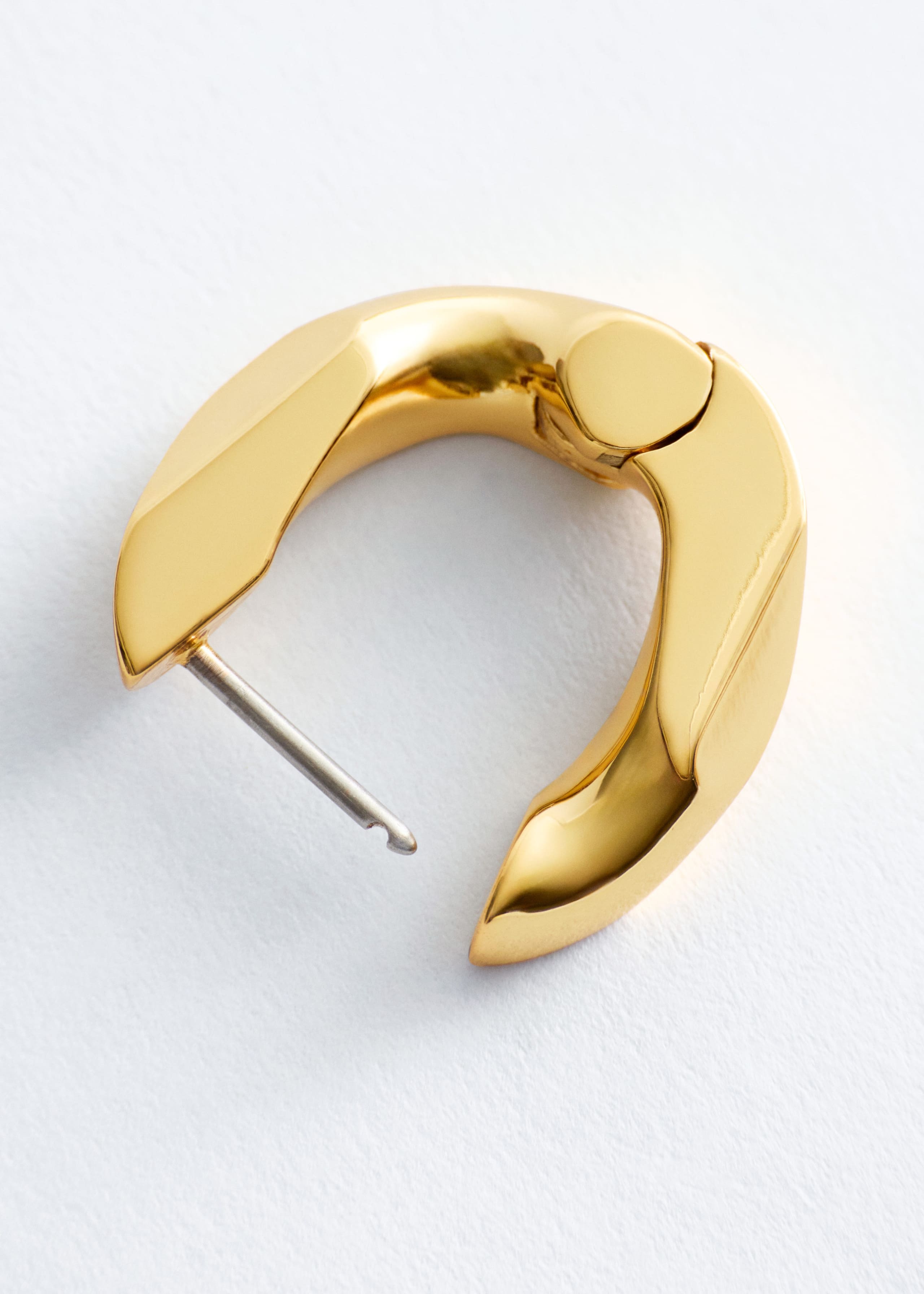 Conjunto de pendientes de aro grueso - Oro - Bodegón