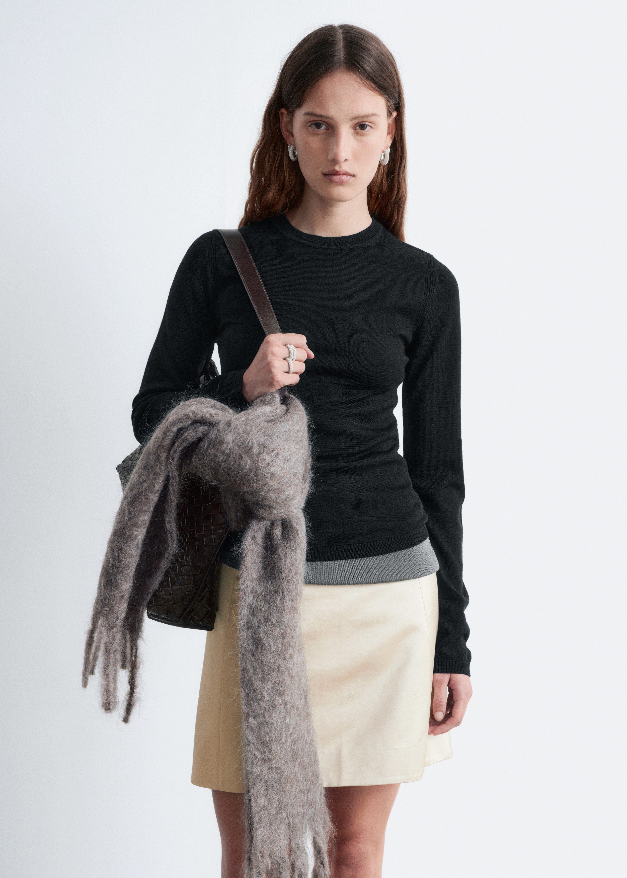 Long-Sleeve Merino Wool Top - Black - & Other Stories US