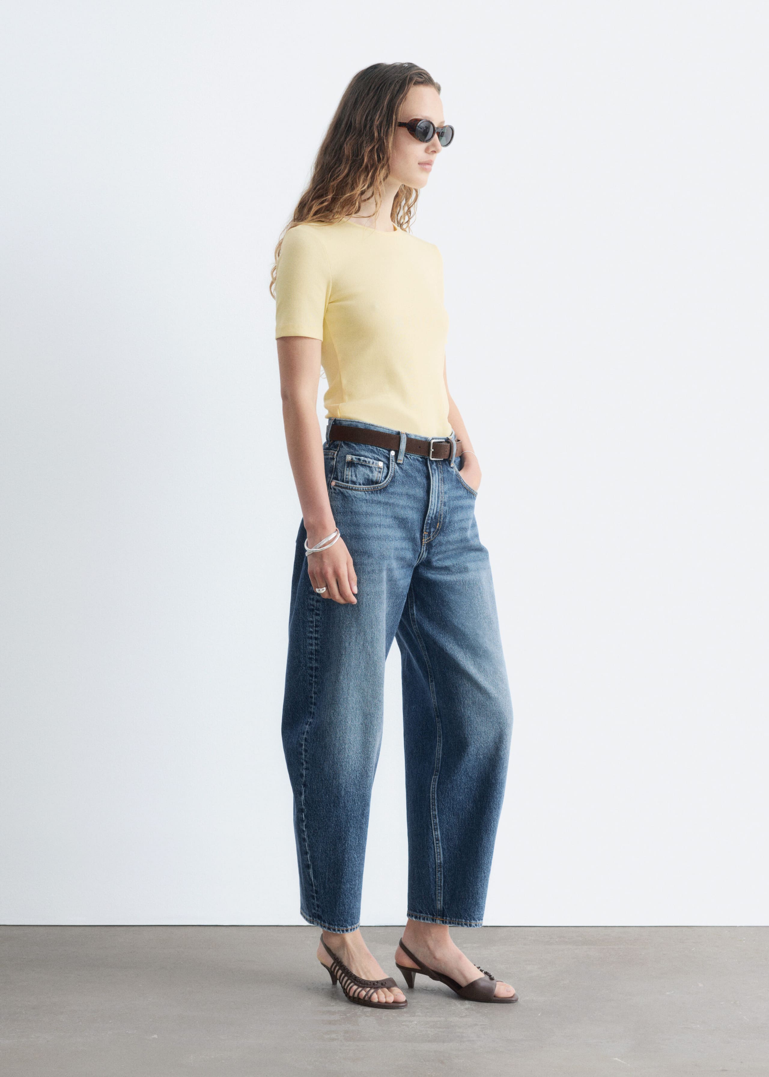 Ribbed T-shirt - Light Yellow - Still Life