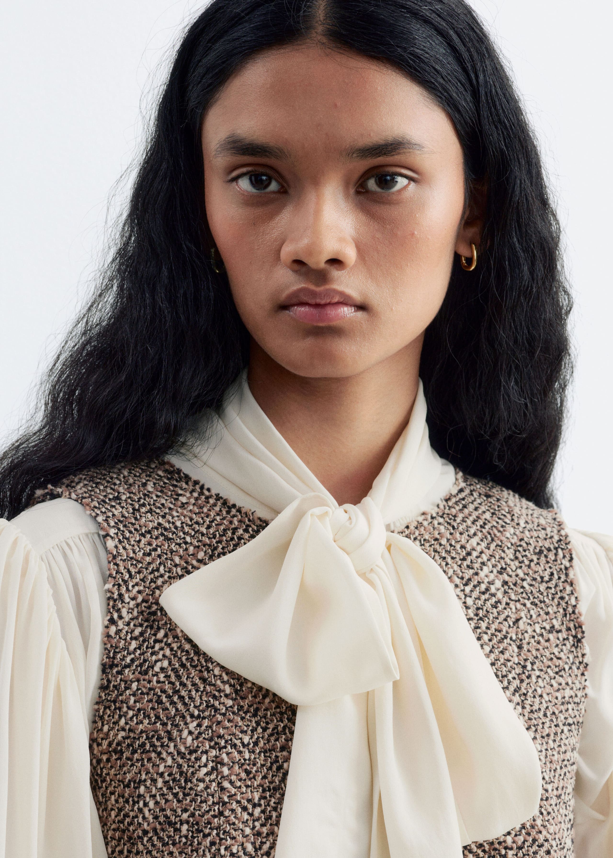 Raw-Edge Mini Dress - Mole Melange - Lookbook