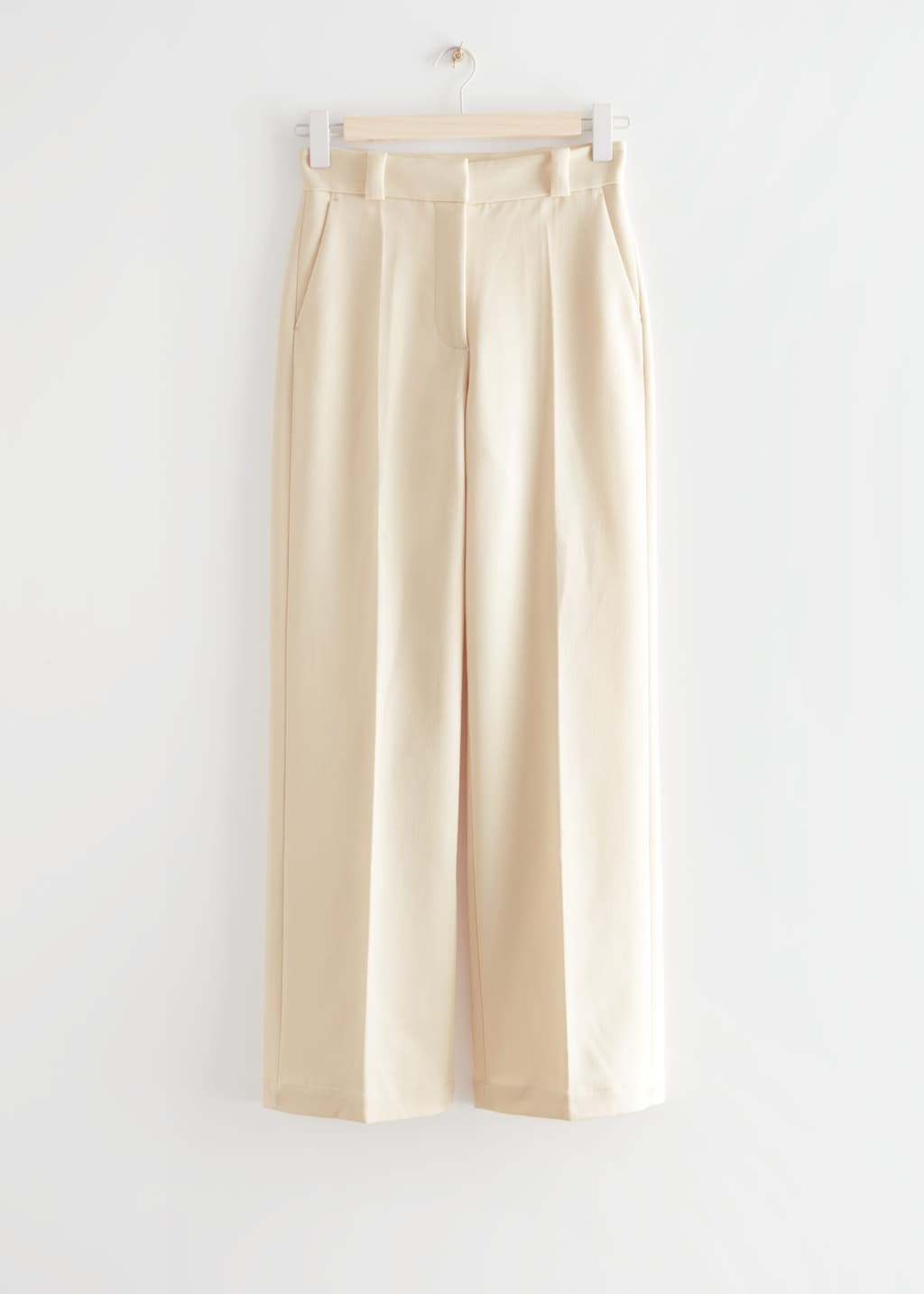Pantalon large à plis marqués - Couleur crème - Still Life