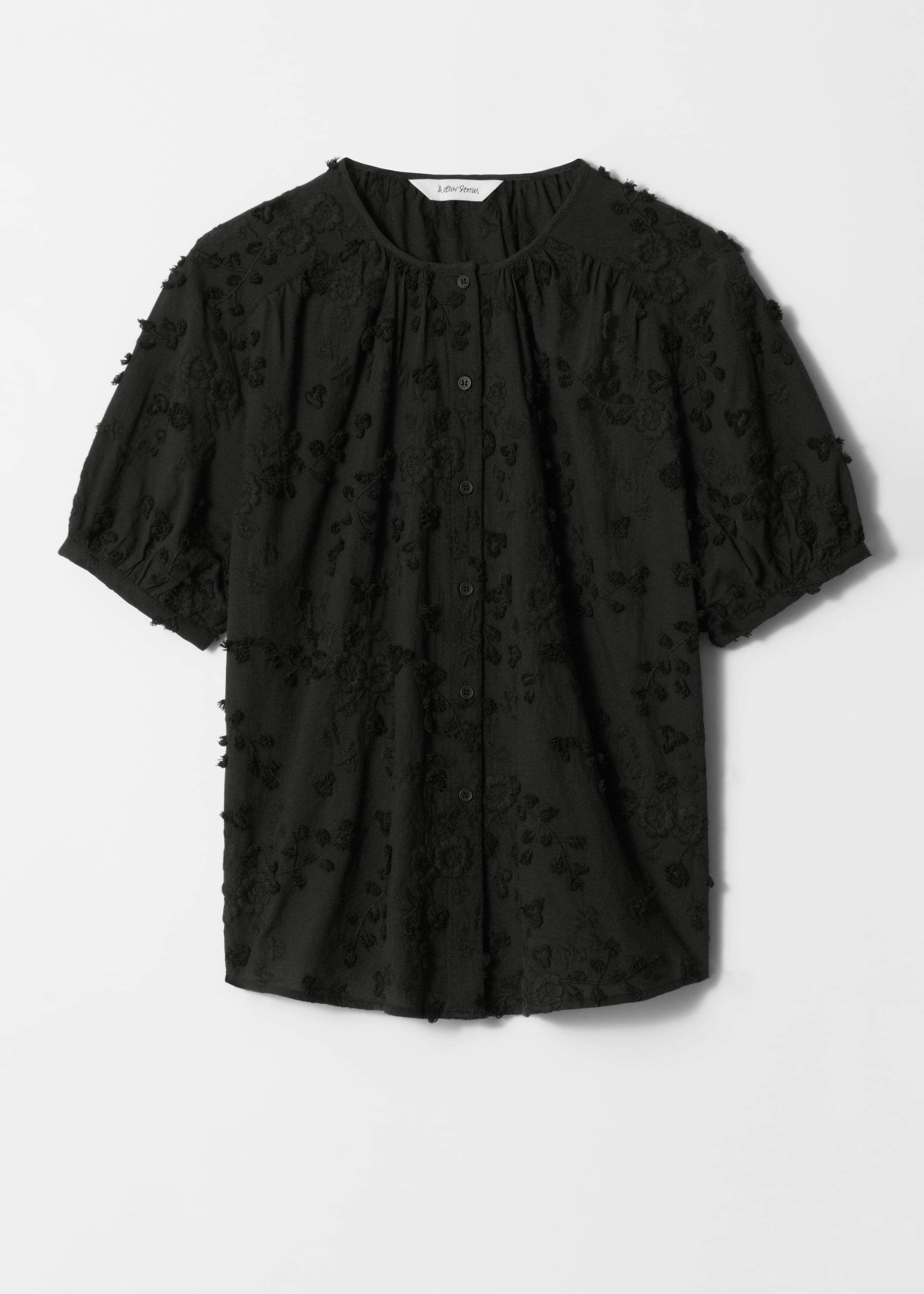 Grösseres Bild ansehen: Oversized-Bluse mit Puffärmeln - Schwarz - DAMEN | H&M CH 5