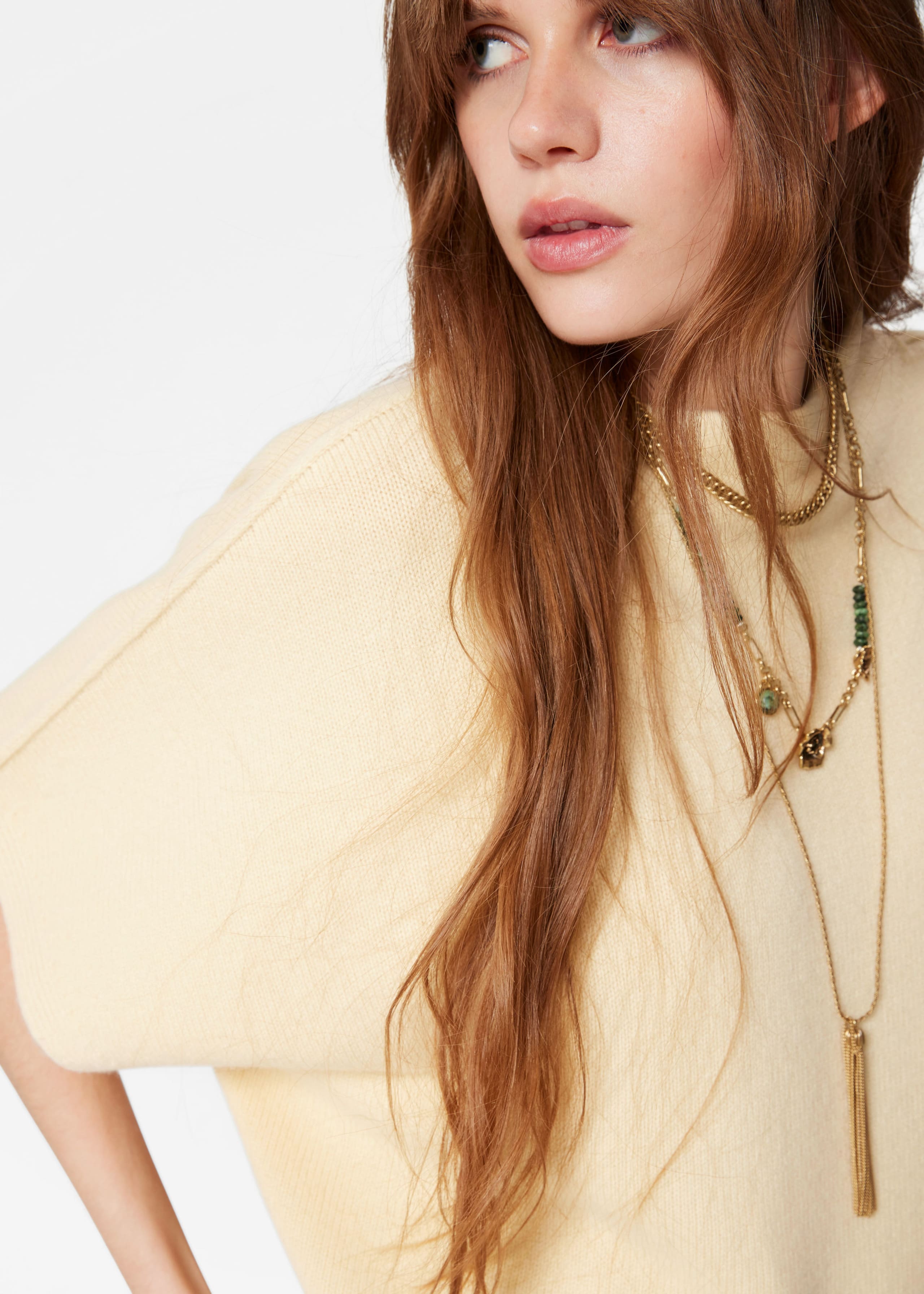 Top de punto de lana - Gris claro - Lookbook