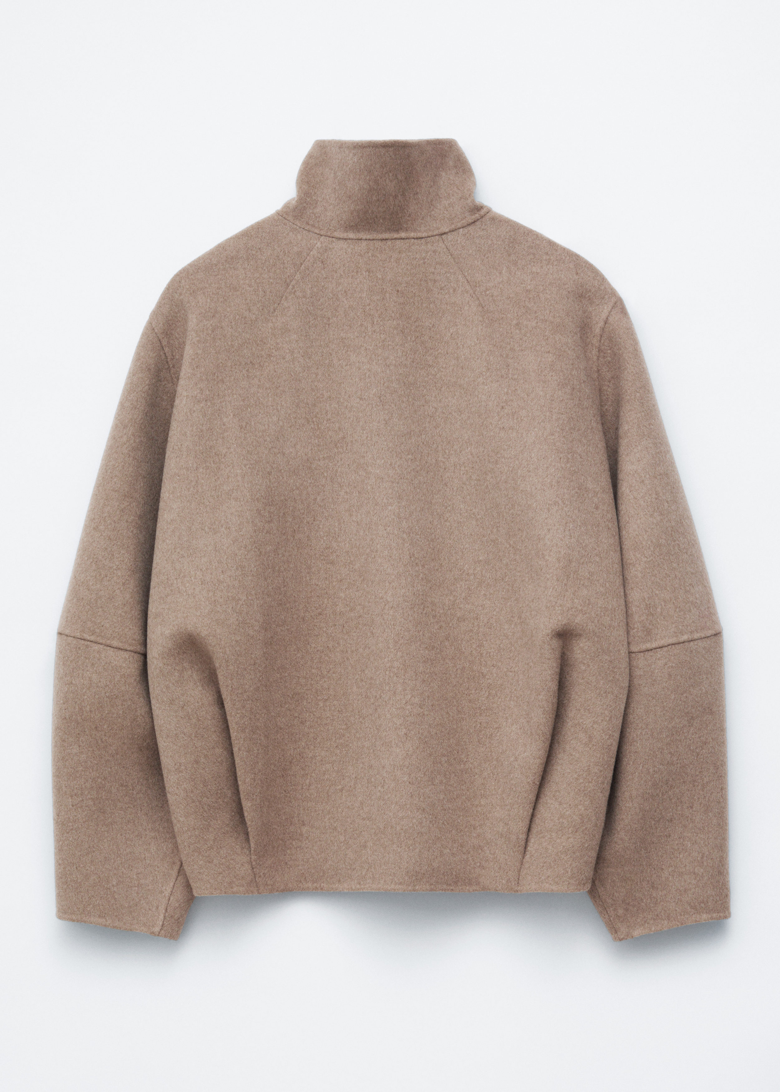 Zip-Up Wool Jacket - Dark Beige - Jackets - & Other Stories DK