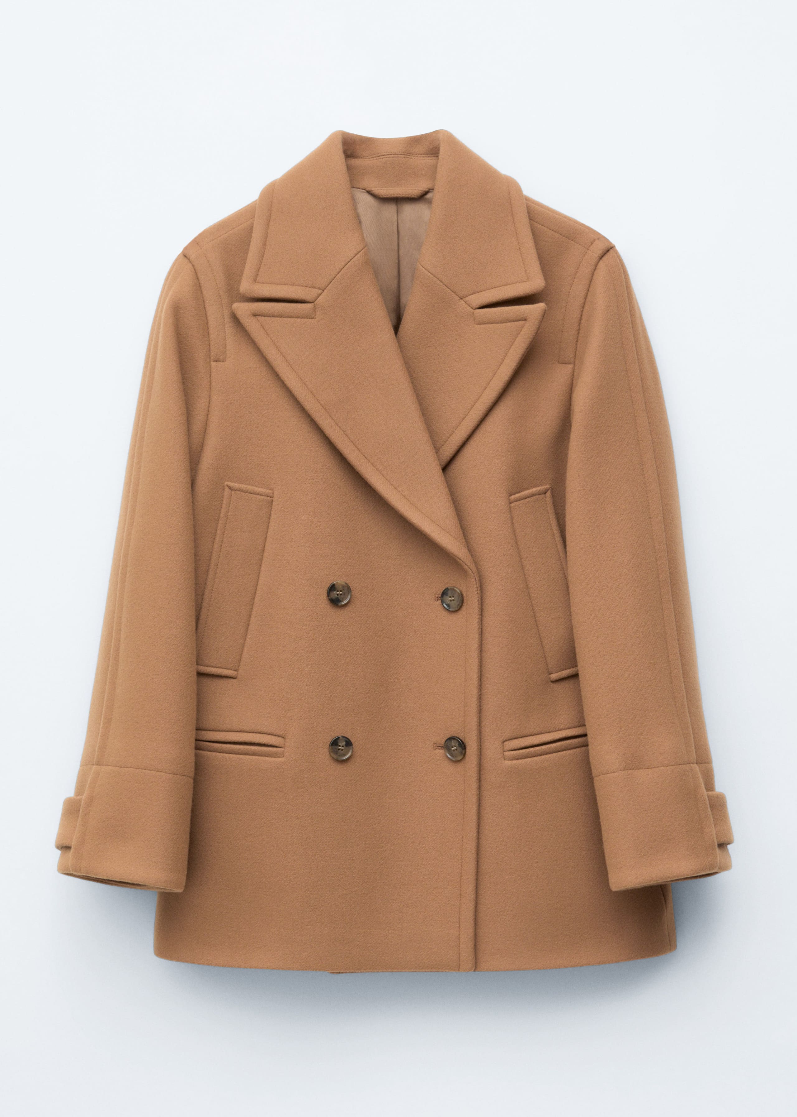 Image of Tailored Wool Pea Coat