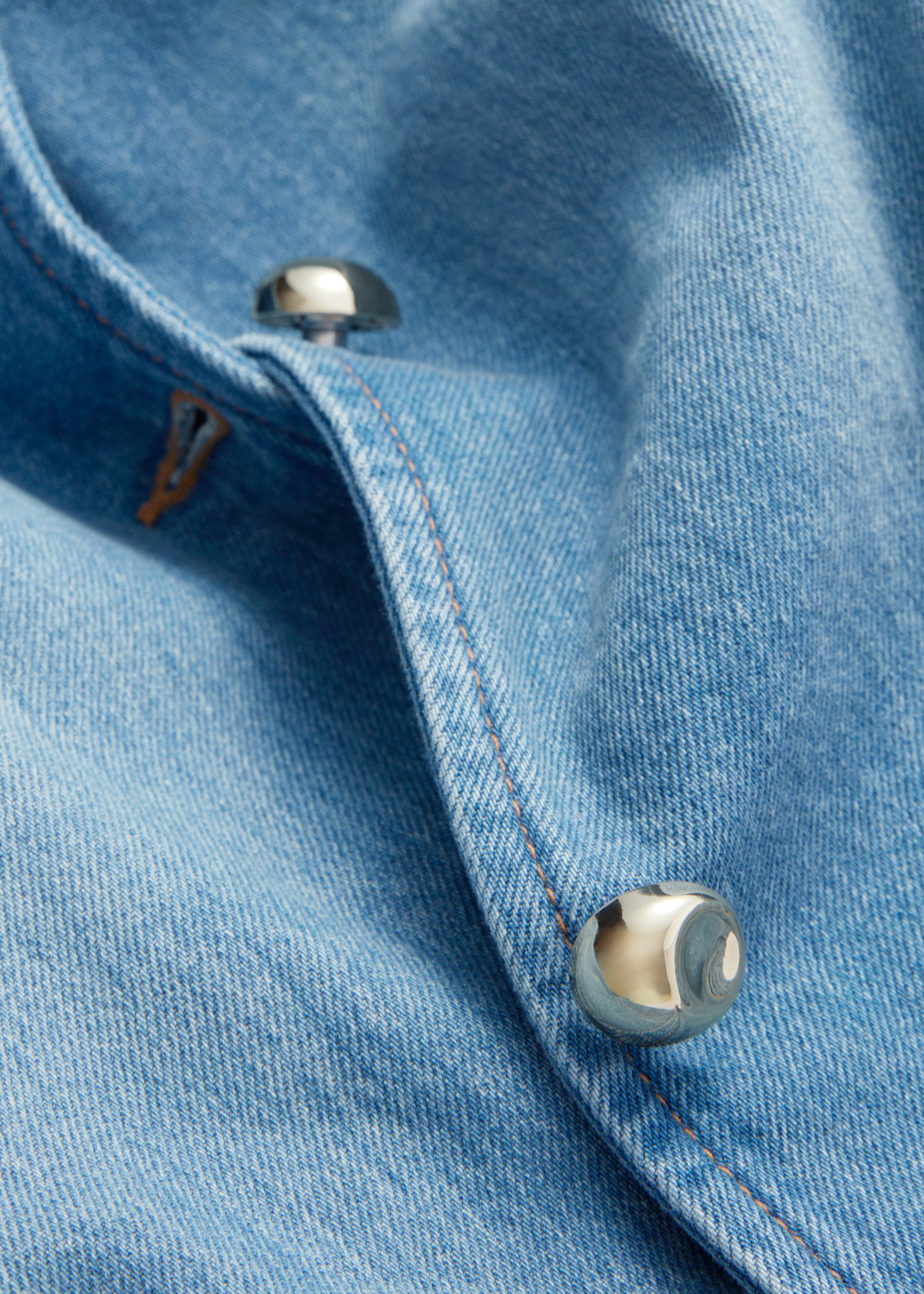 Agrandir l'image: Veste courte en jean - Bleu moyen - FEMME | H&M FR 3