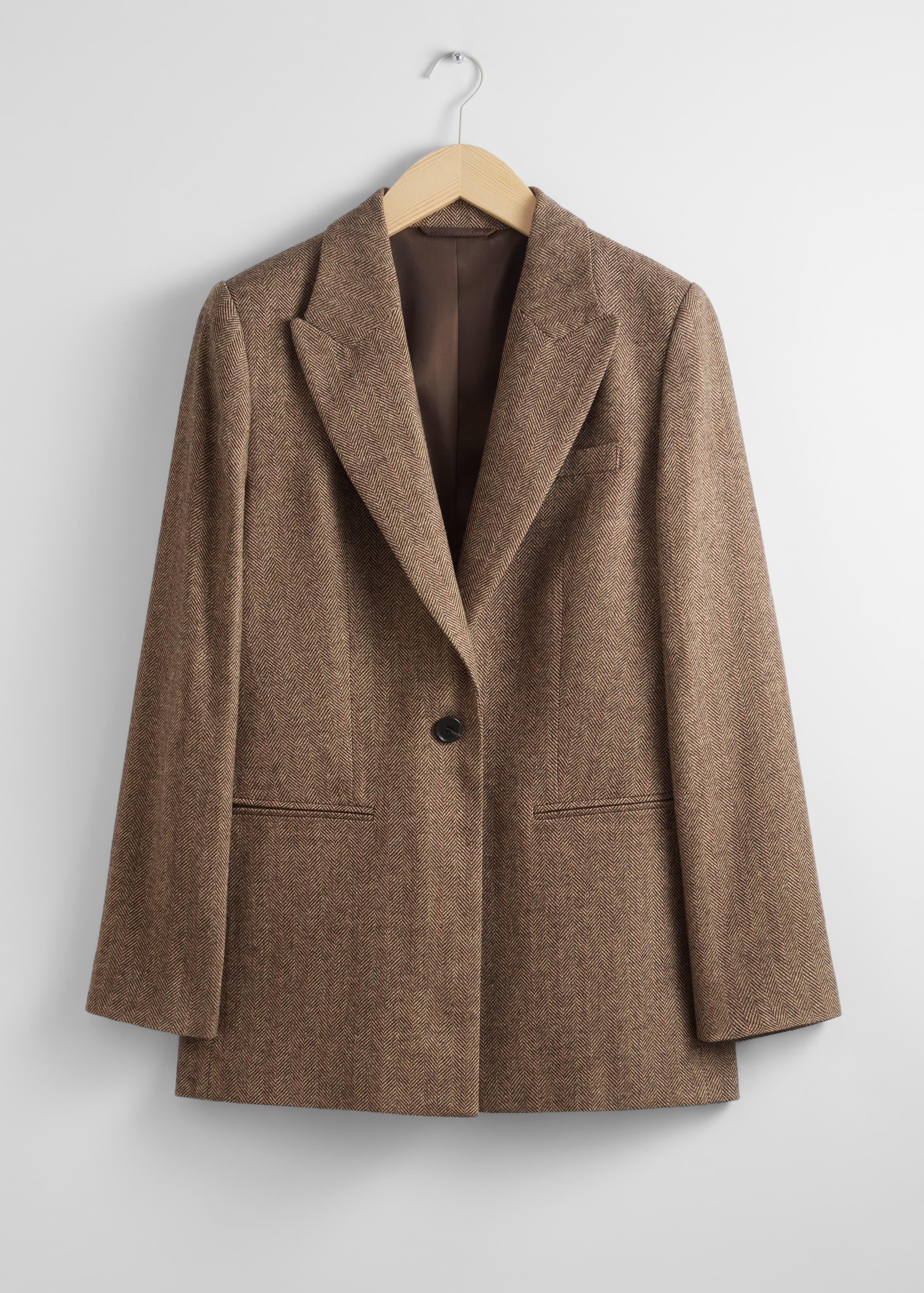 View larger image: Oversized Blazer - Brown - Ladies | H&M GB 1