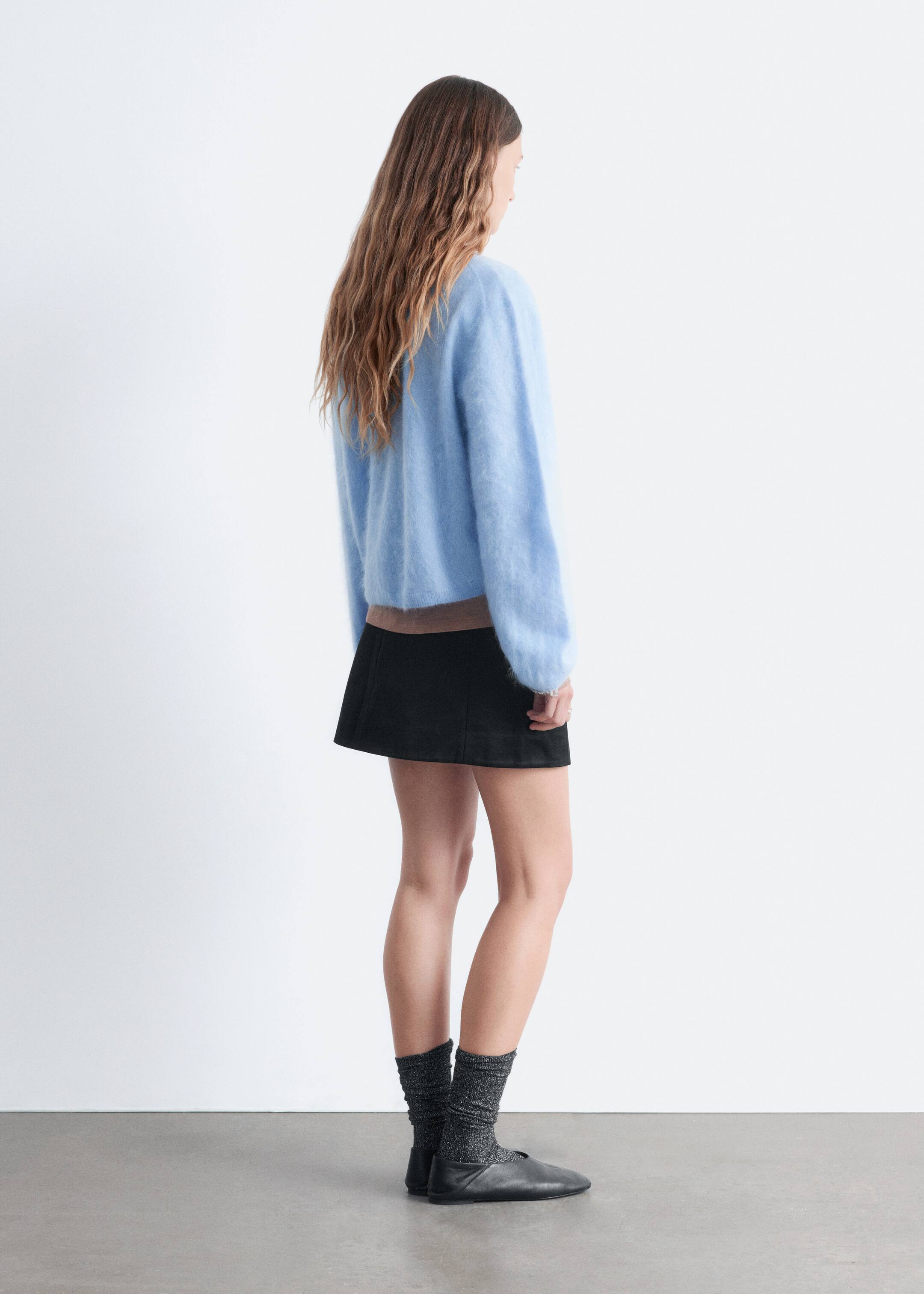 Visa större bild: Stickad kashmircardigan - Light Blue - DAM | H&M FI 5