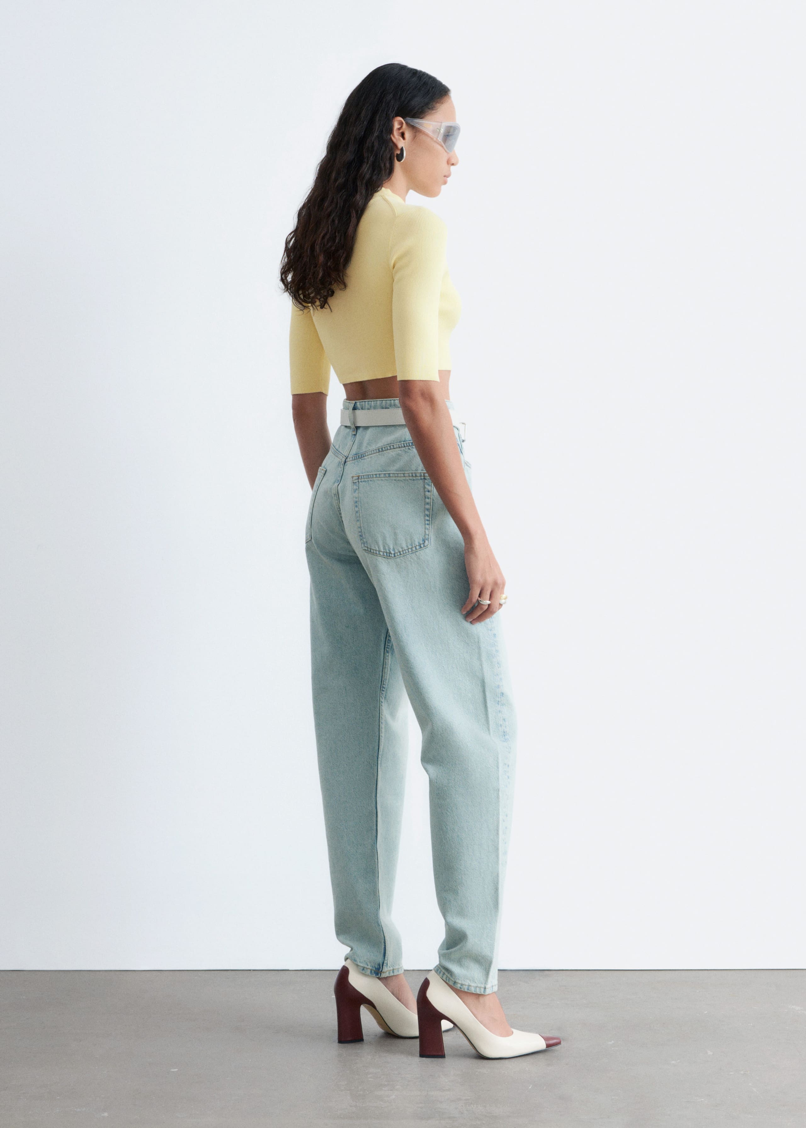 Image of Verkürztes T-Shirt mit schmaler Passform