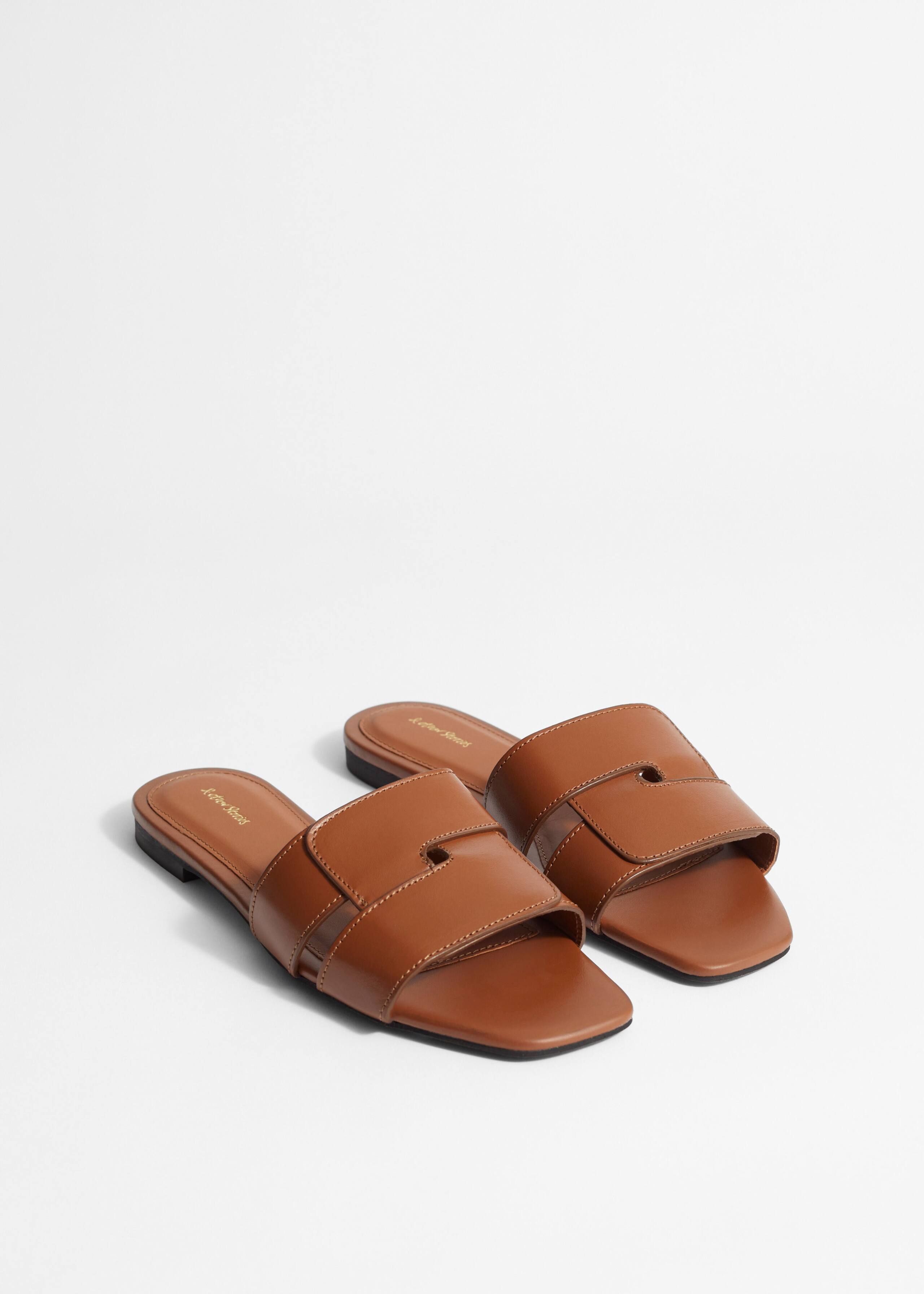 Sandalias de piel - Negro - Bodegón