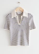 White/Navy Stripes