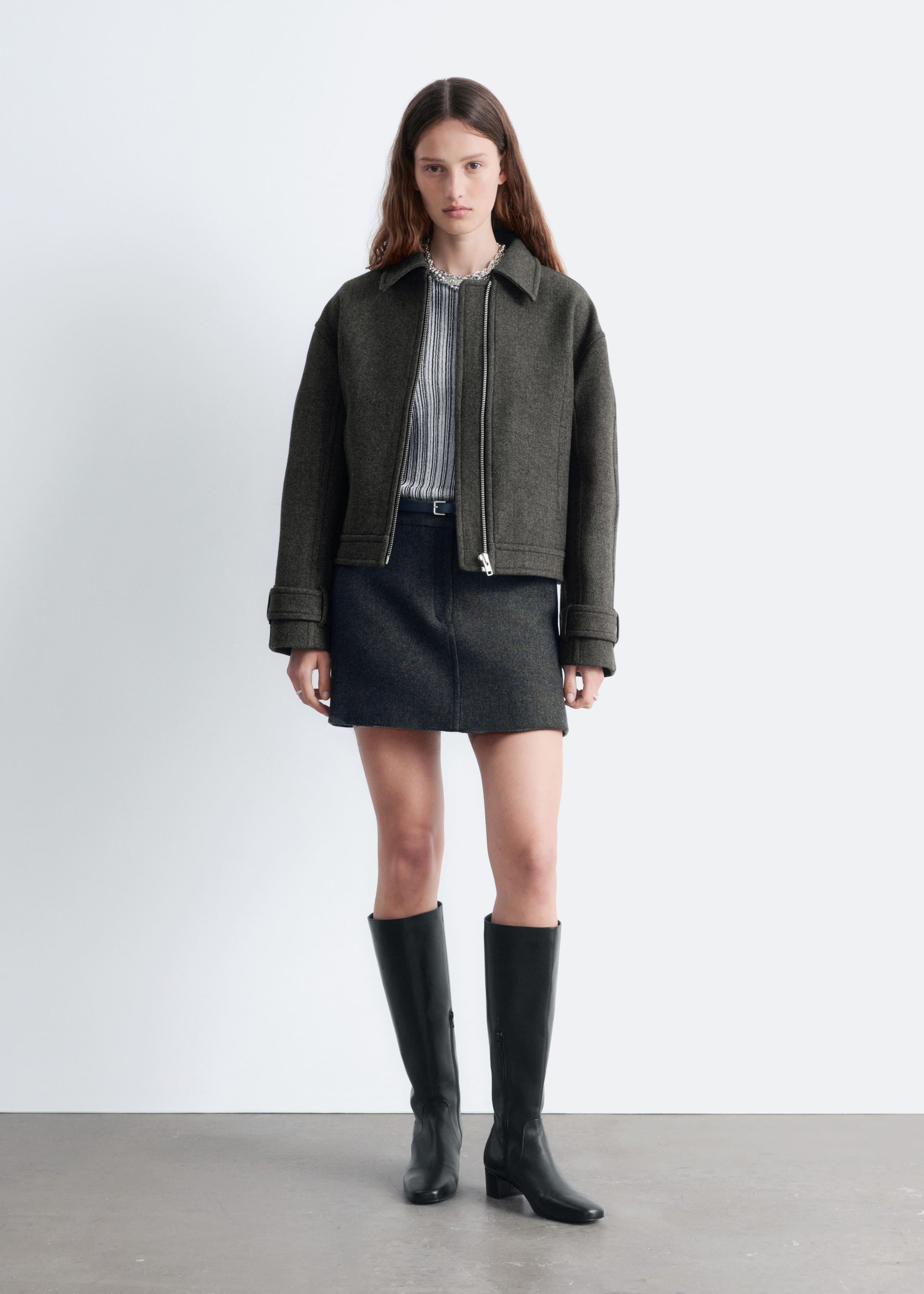 Image of Short Wool Jacket