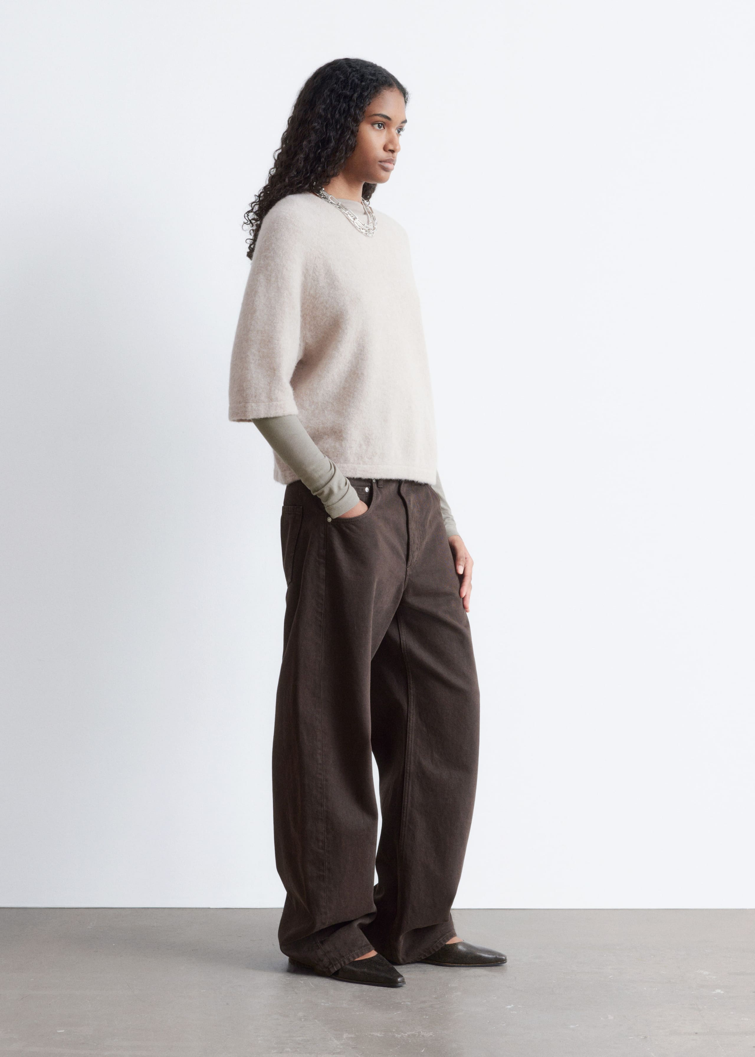 Image of Alpaca-Blend Knitted Top