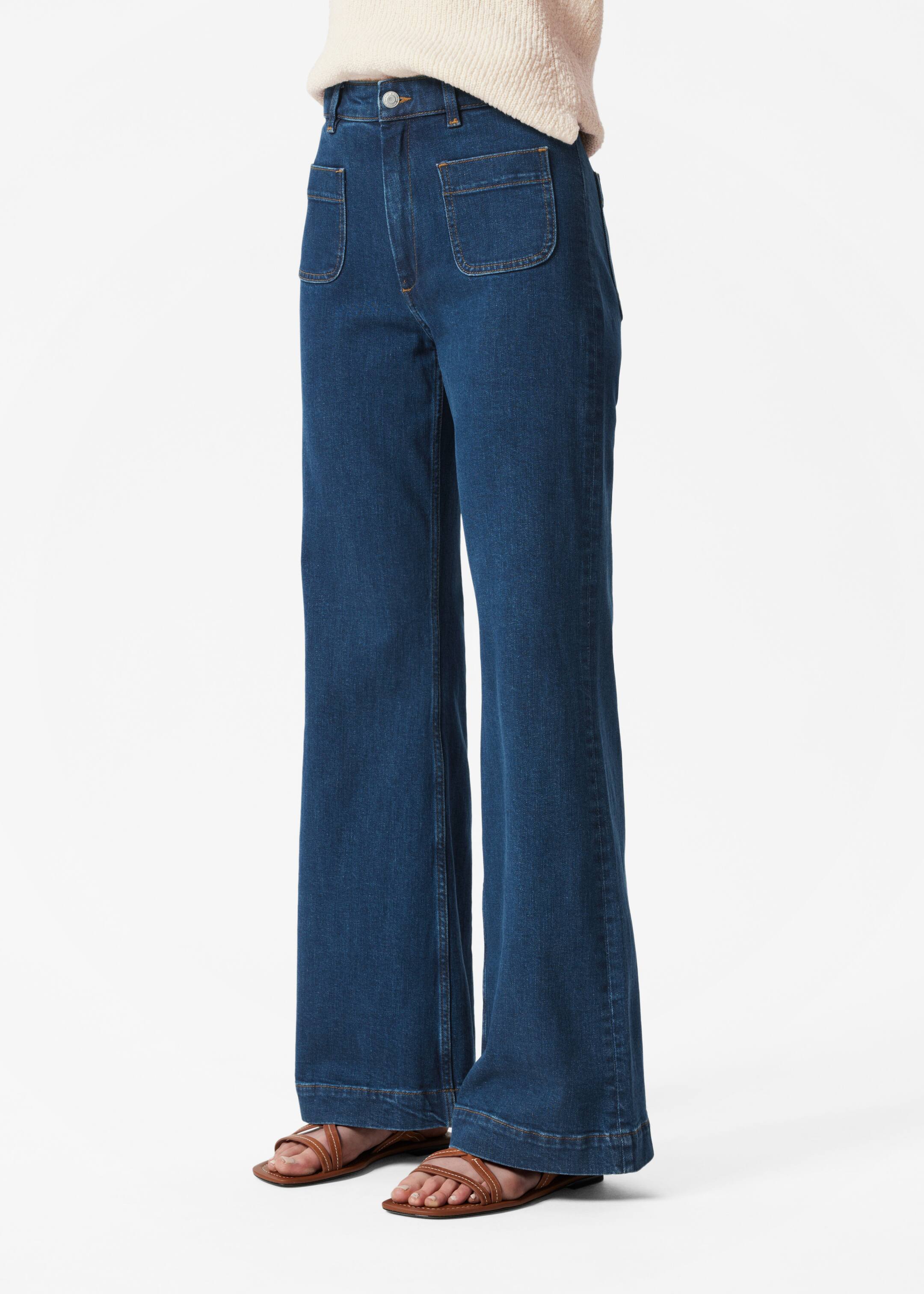 Visa större bild: Utsvängda jeans - New blue - DAM | H&M SE 4