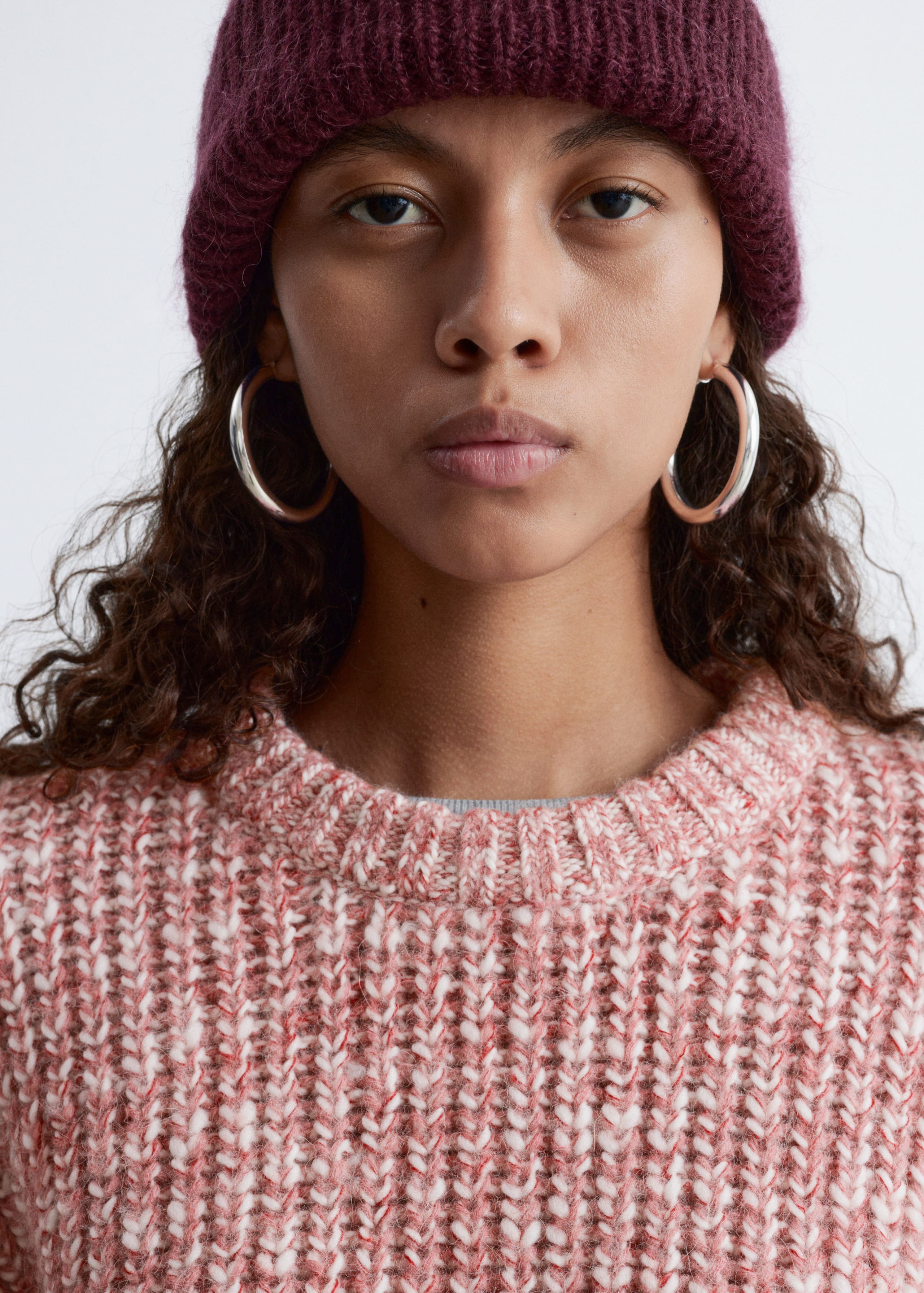 Image of Melierter Strickpullover