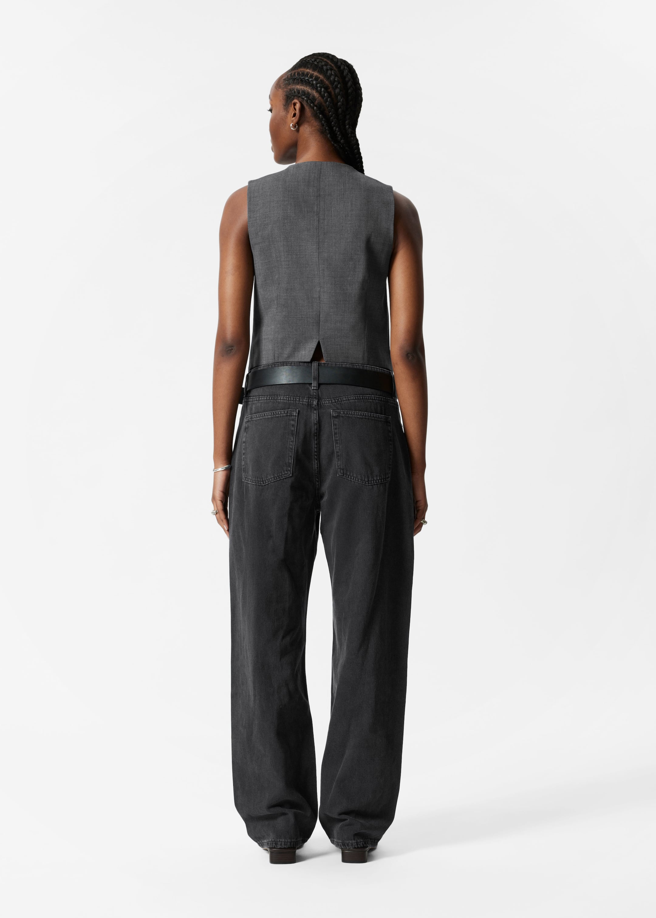 Agrandir l'image: Gilet habillé en laine - Gris - FEMME | H&M CH 4