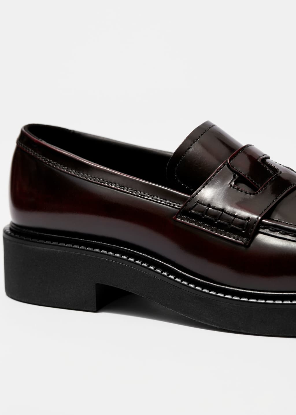 Image of Chunky Leather Loafers