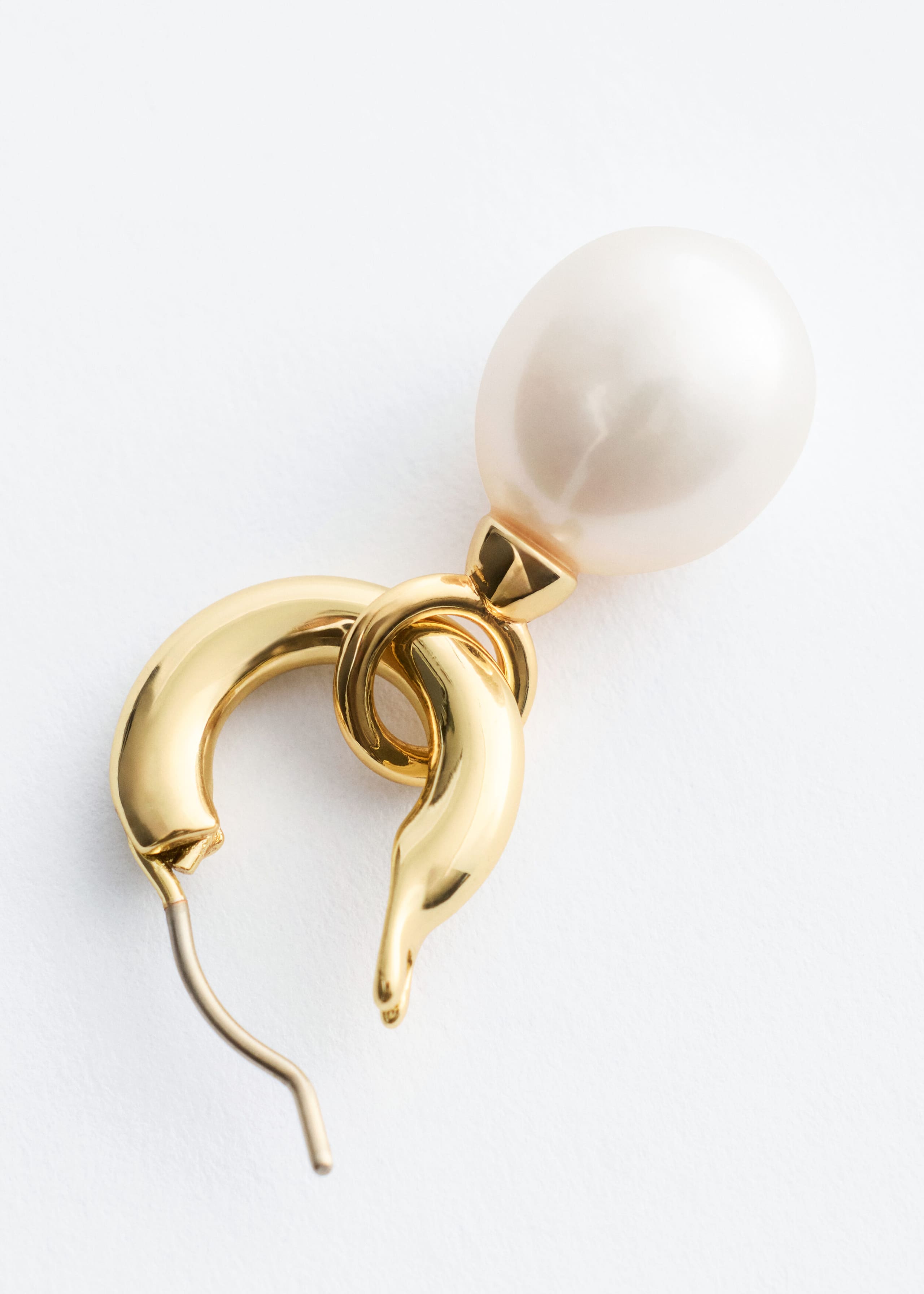 Creolen mit Süßwasserperlen - Silber - Stillleben