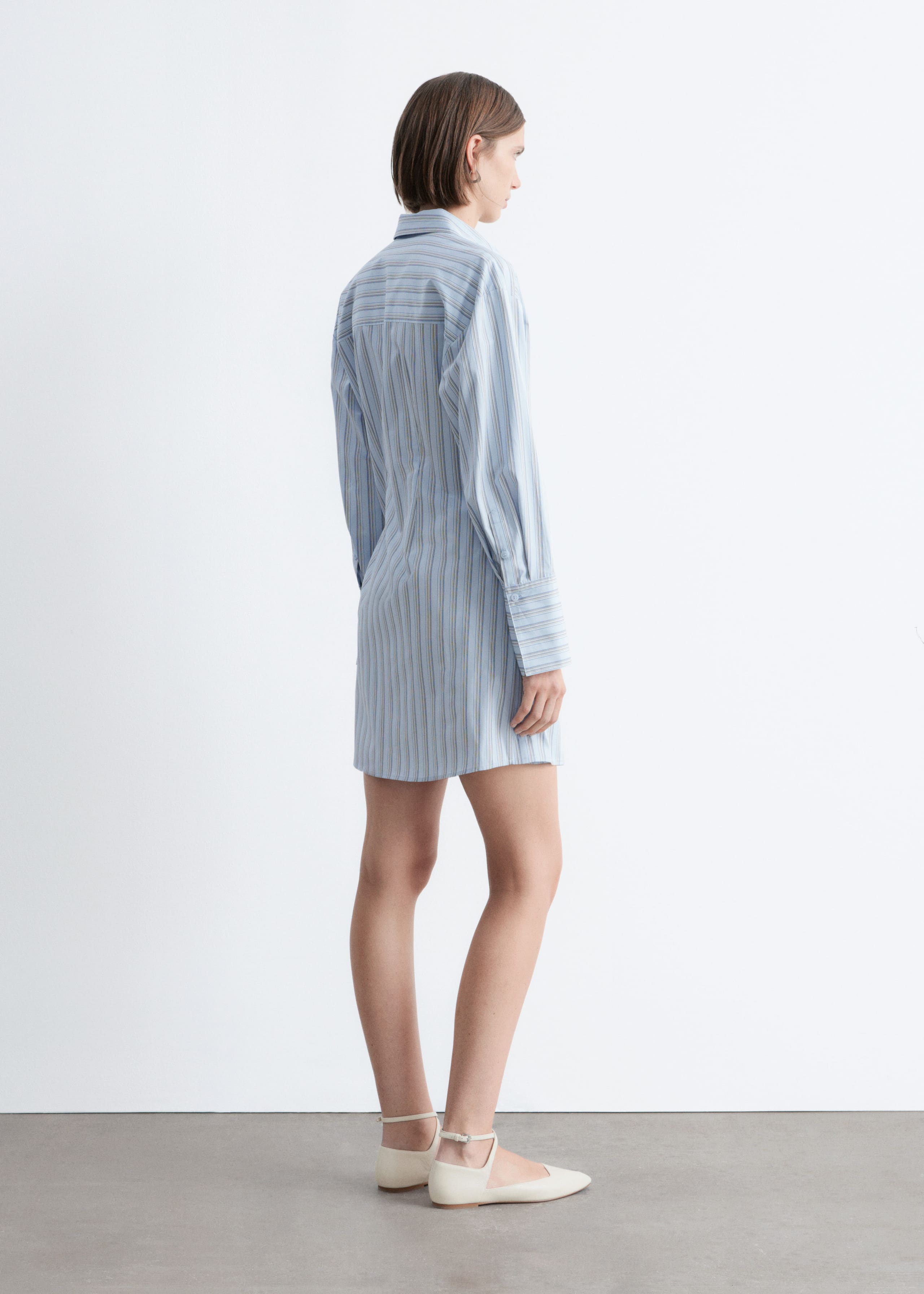 Image of Wrap Shirt Mini Dress