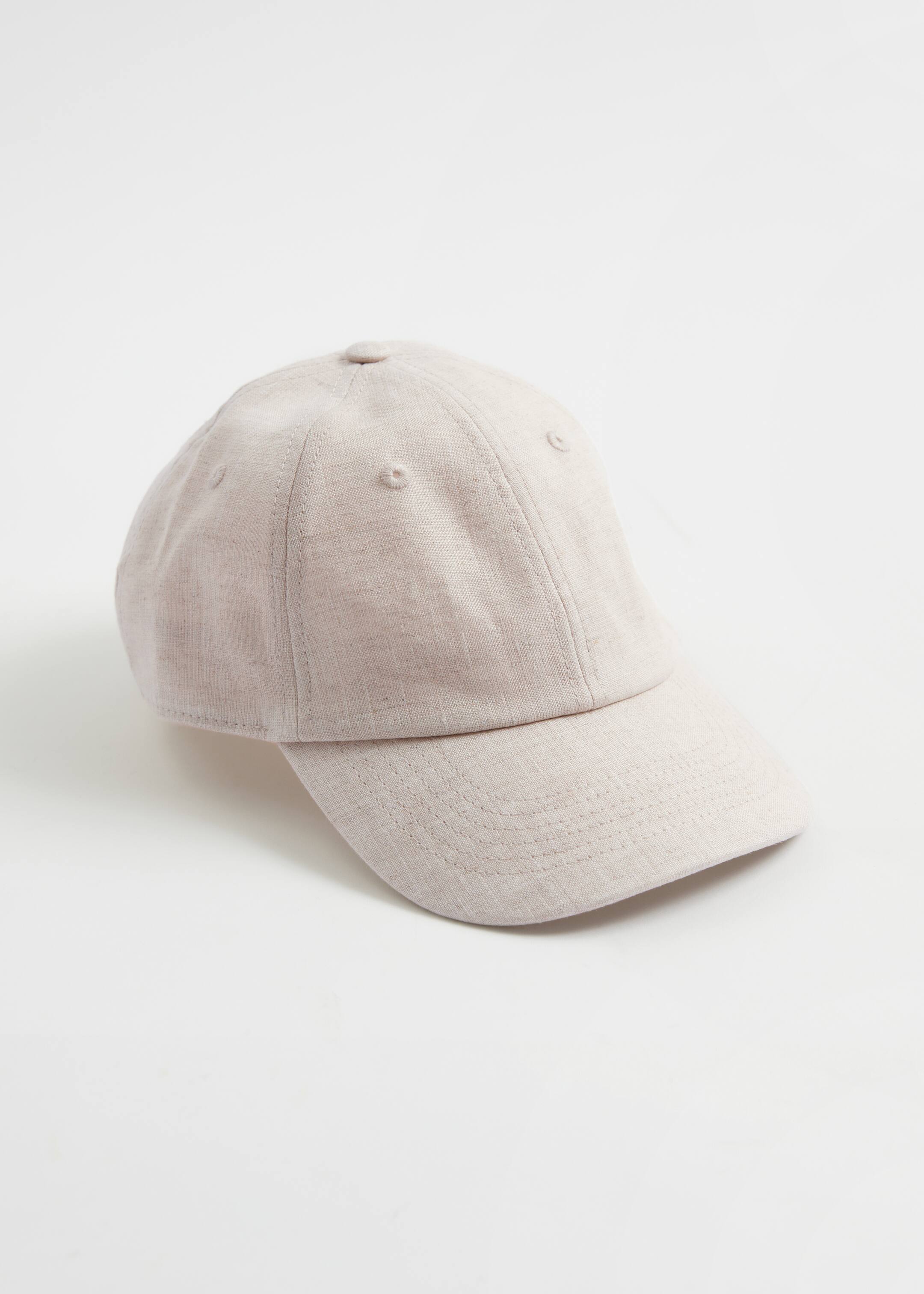 View larger image: Linen Baseball Cap - Wheat - Ladies | H&M GB 1