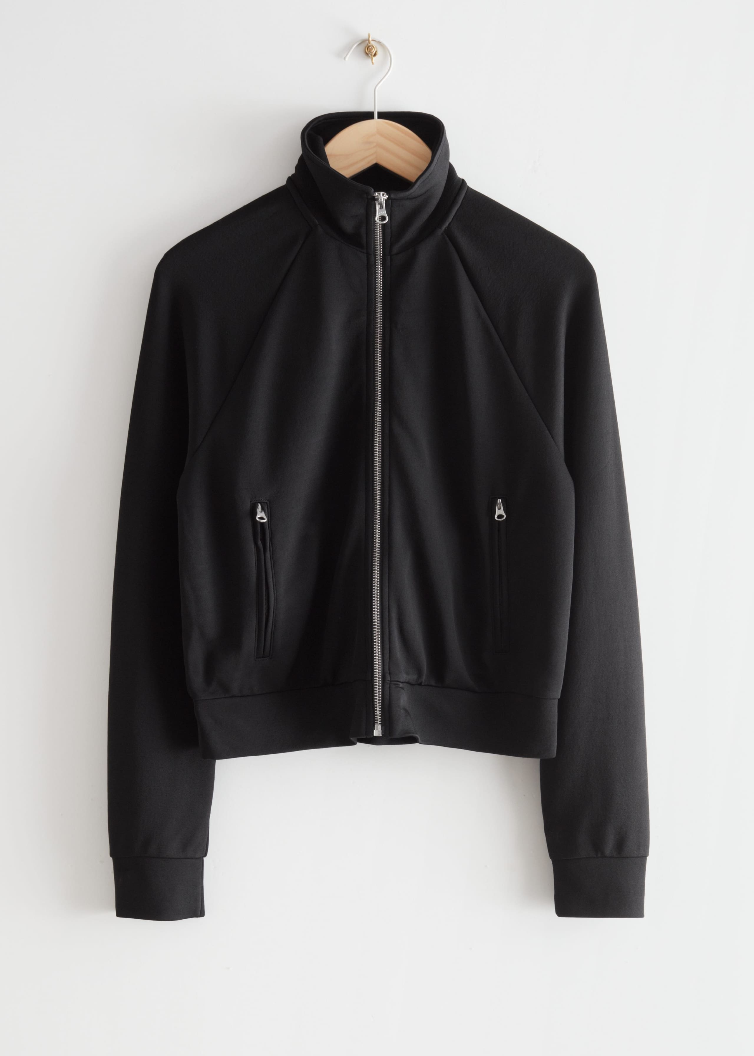 Fitted Track Jacket - Black - Still Life