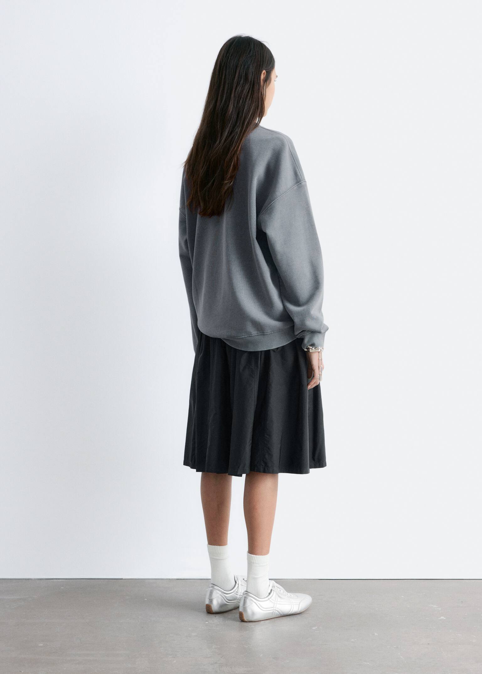 Sweat oversize - Gris/Pêche/Orange - 6