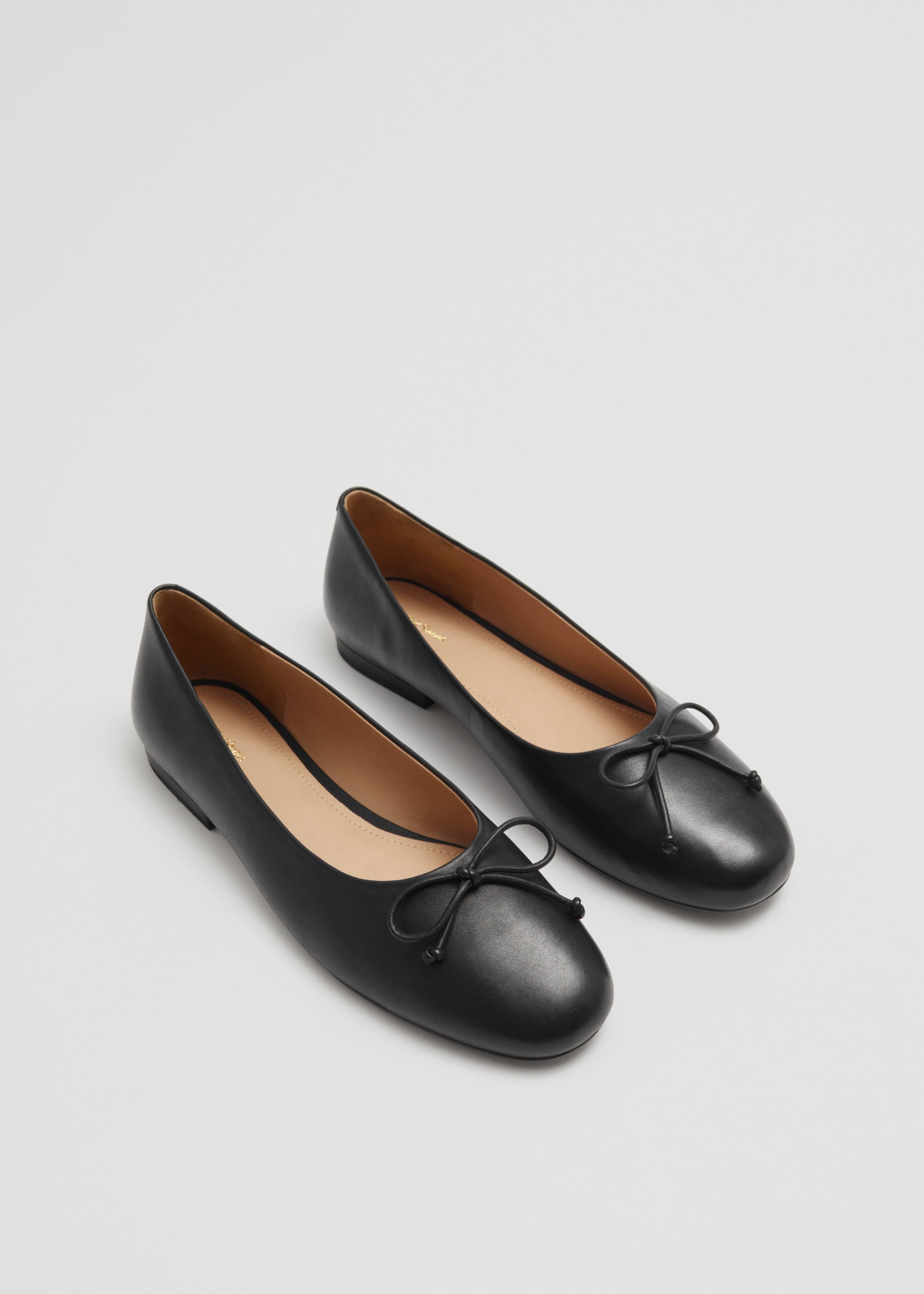 Leather Ballet Flats - Black - Still Life