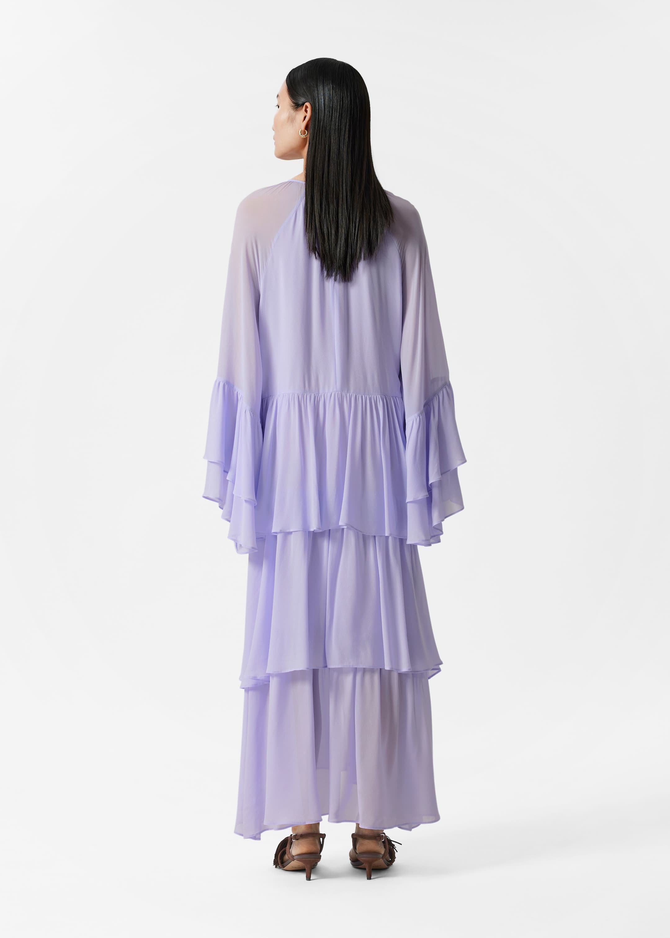 Visualizza immagine più grande: Maxi abito con balze - Lilla - DONNA | H&M IT 4