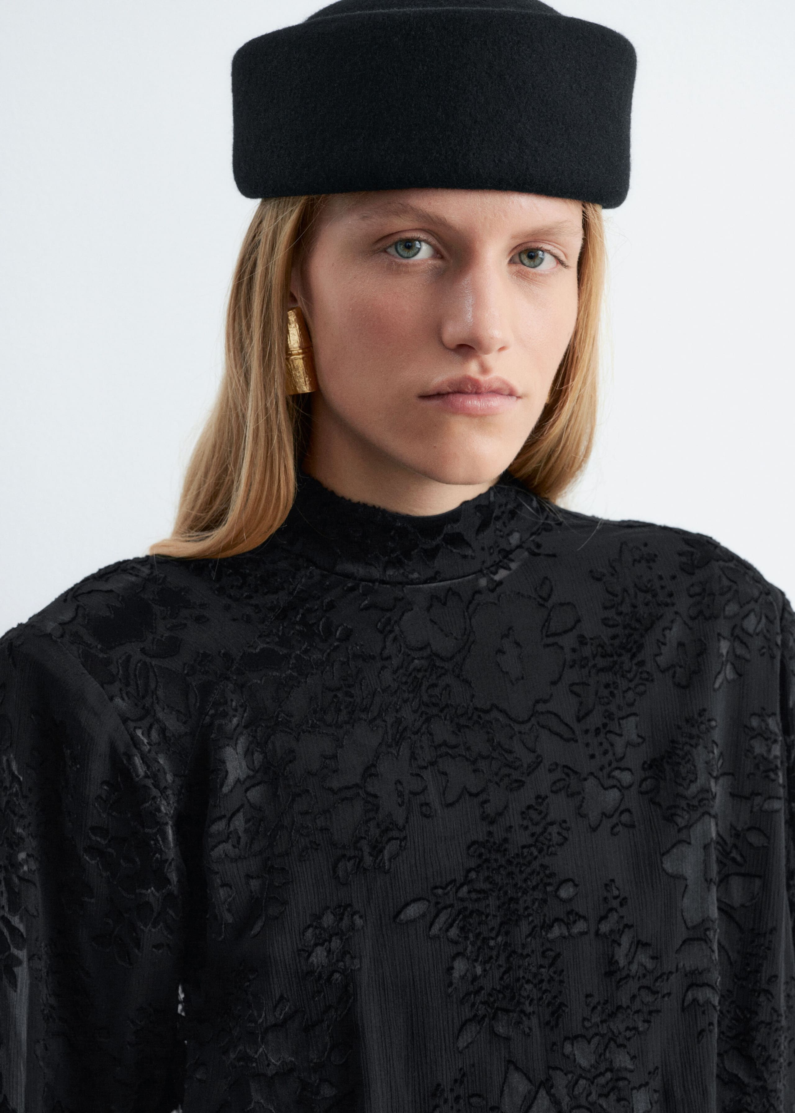 Silk-Blend Chiffon Blouse - Black - Lookbook