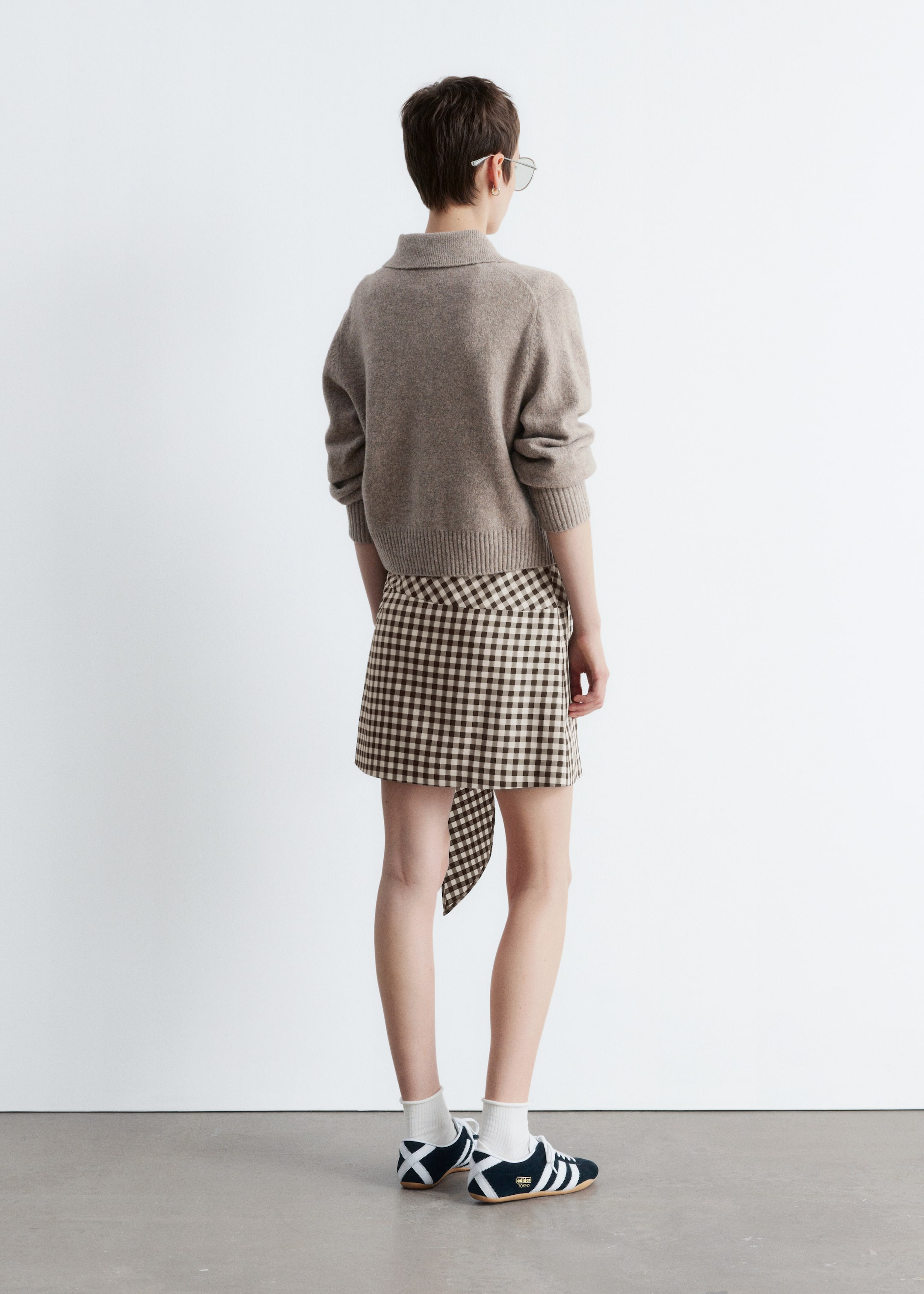 View larger image: Knitted Collar Cardigan - Mole - Ladies | H&M GB 6