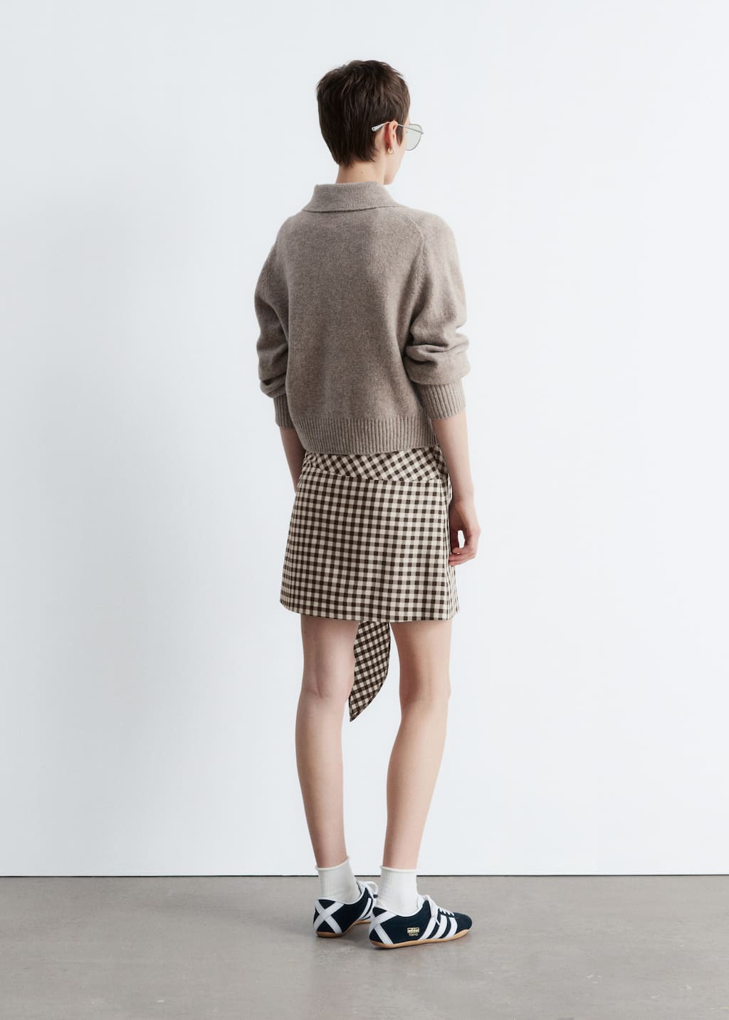 Image of Knitted Collar Cardigan