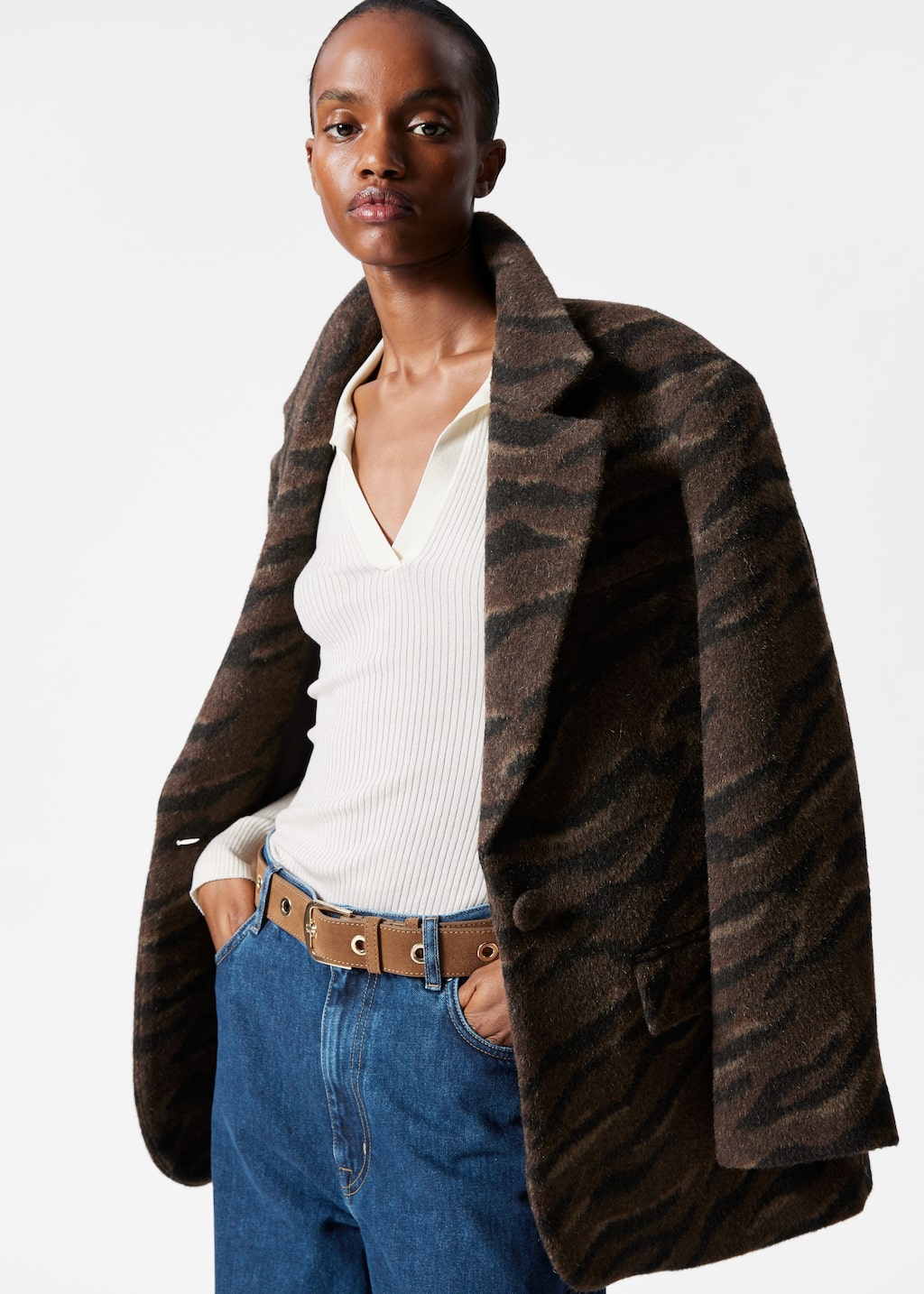 Image of Blazer monopetto in lana