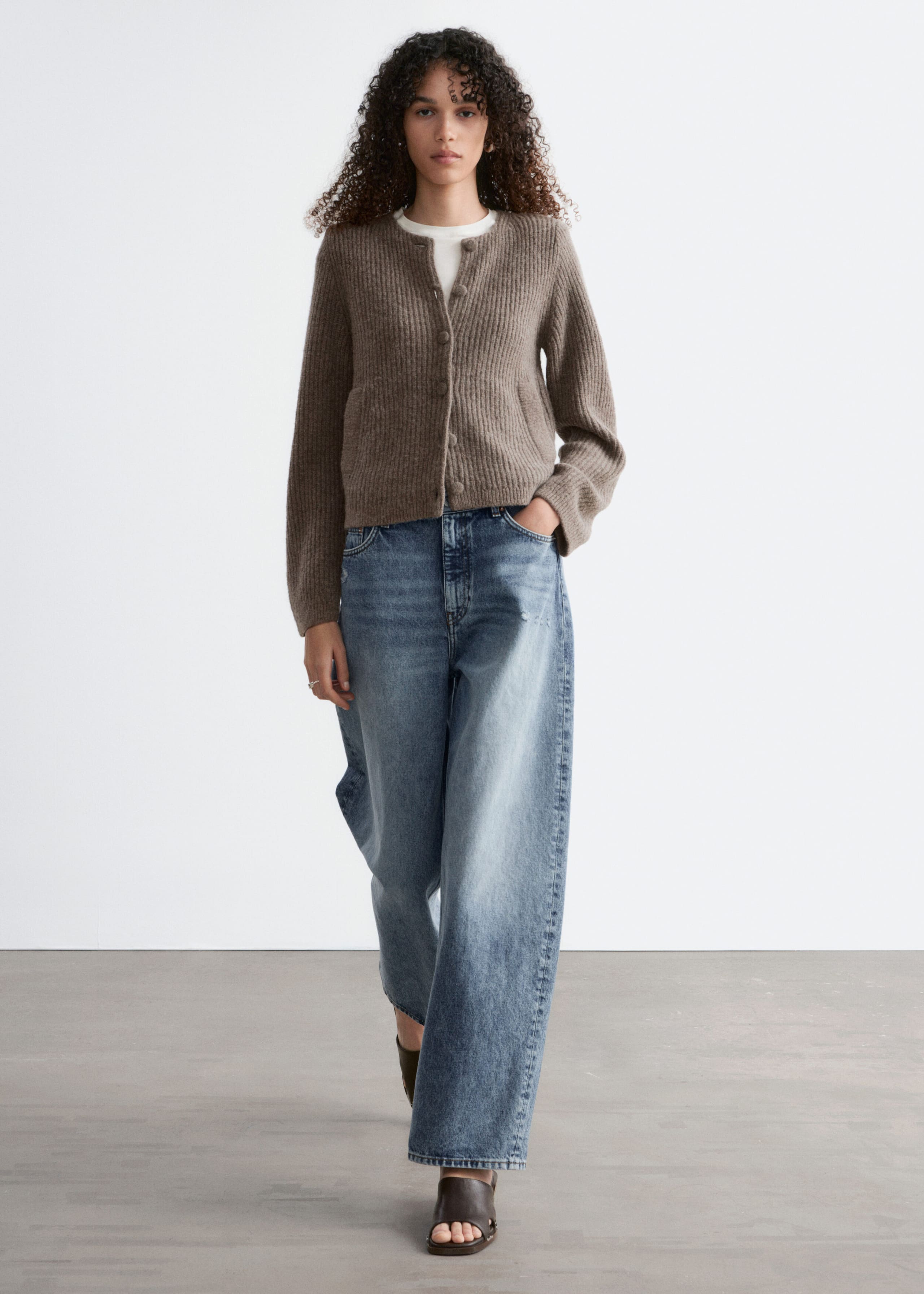 Image of Rippstrickjacke