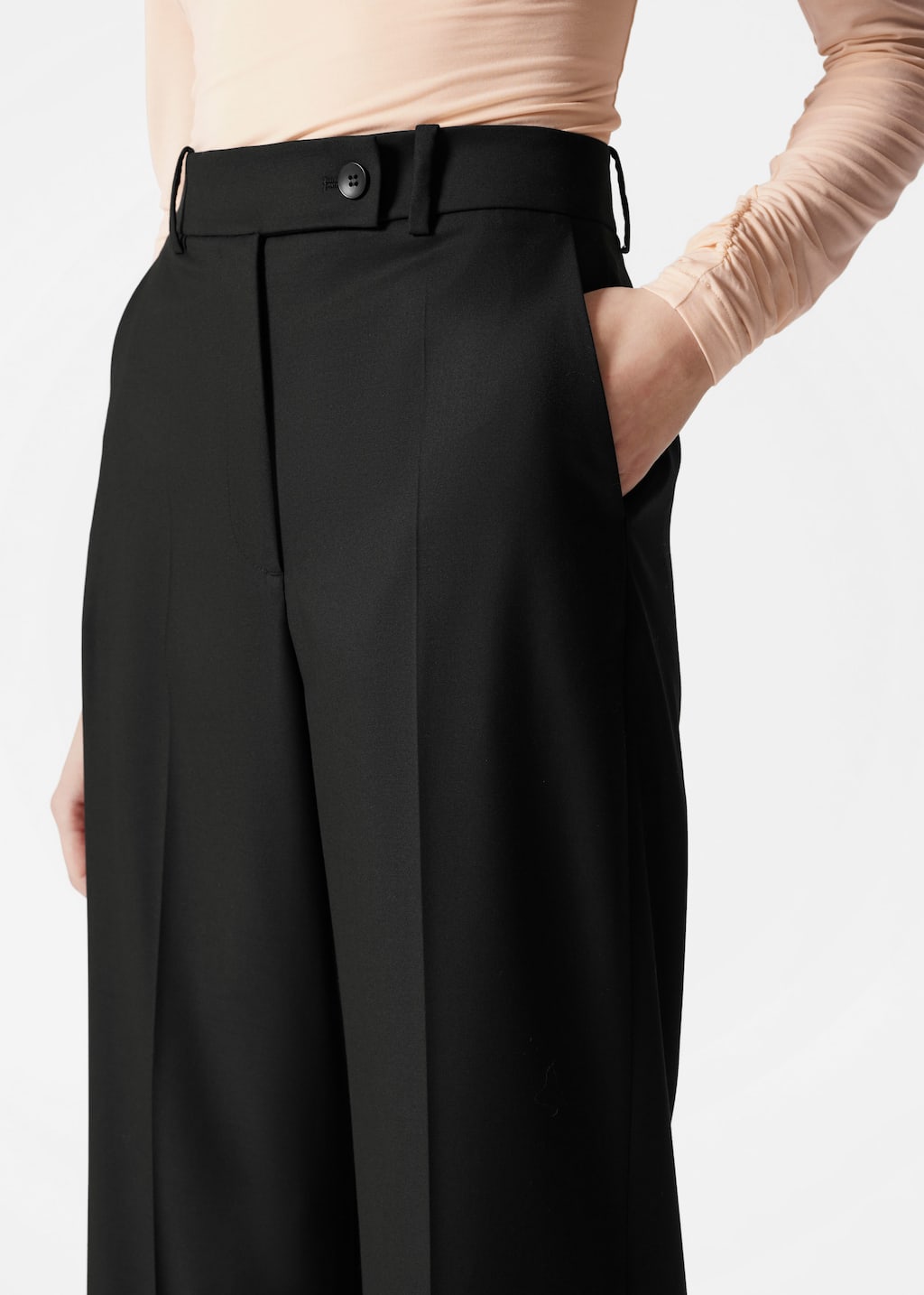 Pantalones sastre recortados - Gris - Lookbook