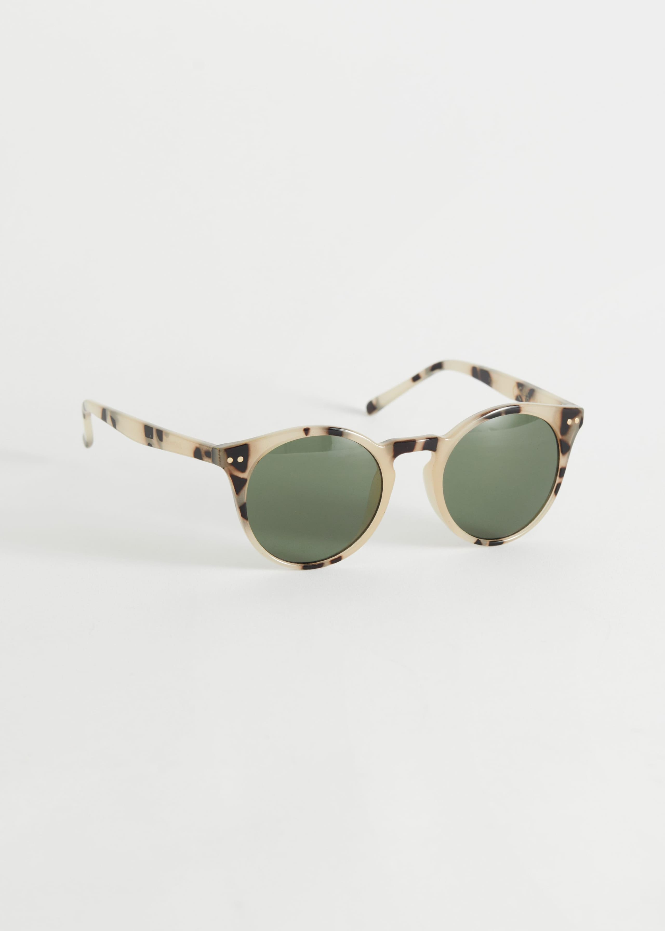 Pantos Round Sunglasses - Orange Transparent - Natura morta